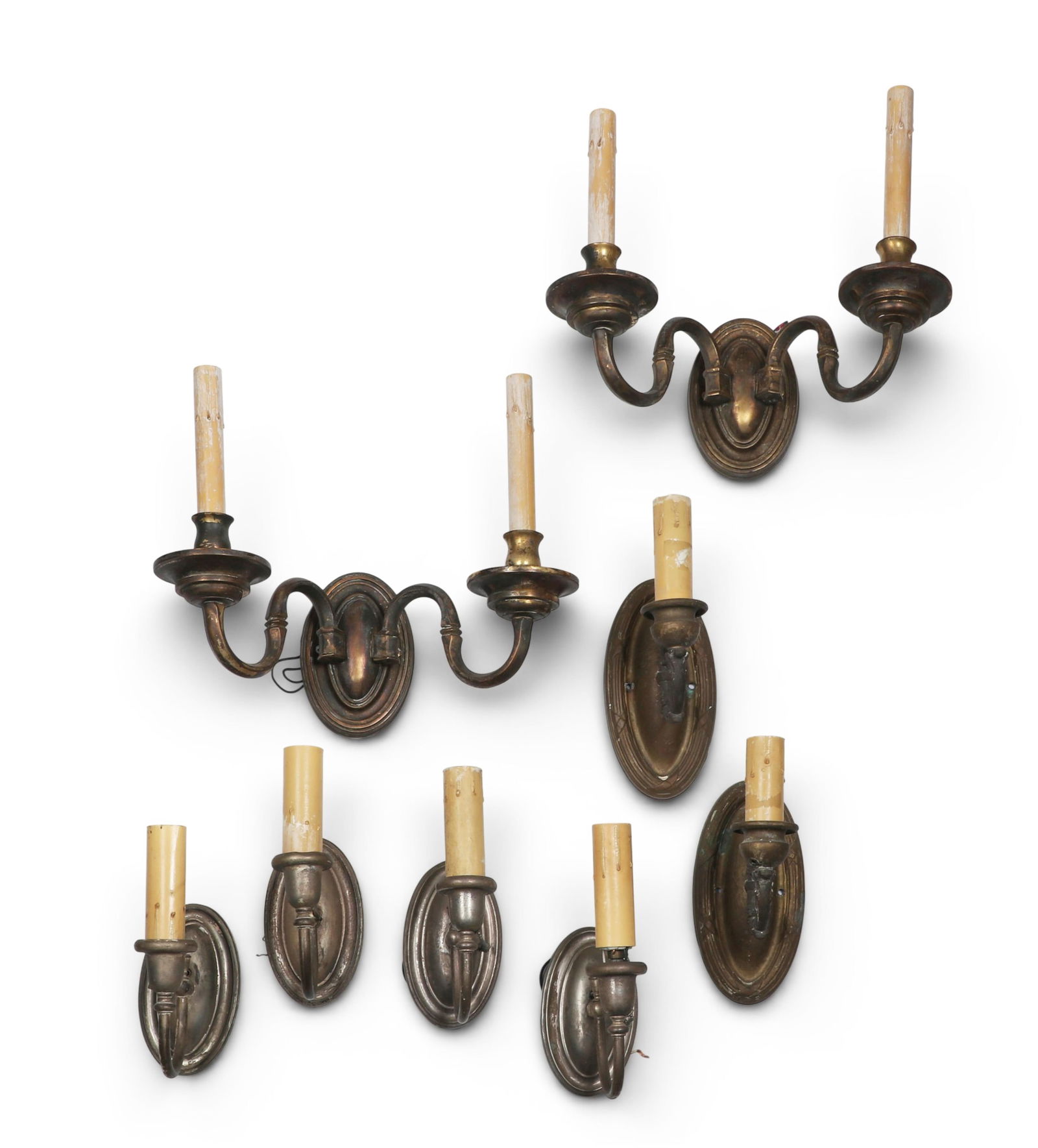A group of eight wall sconces (1 of 4)