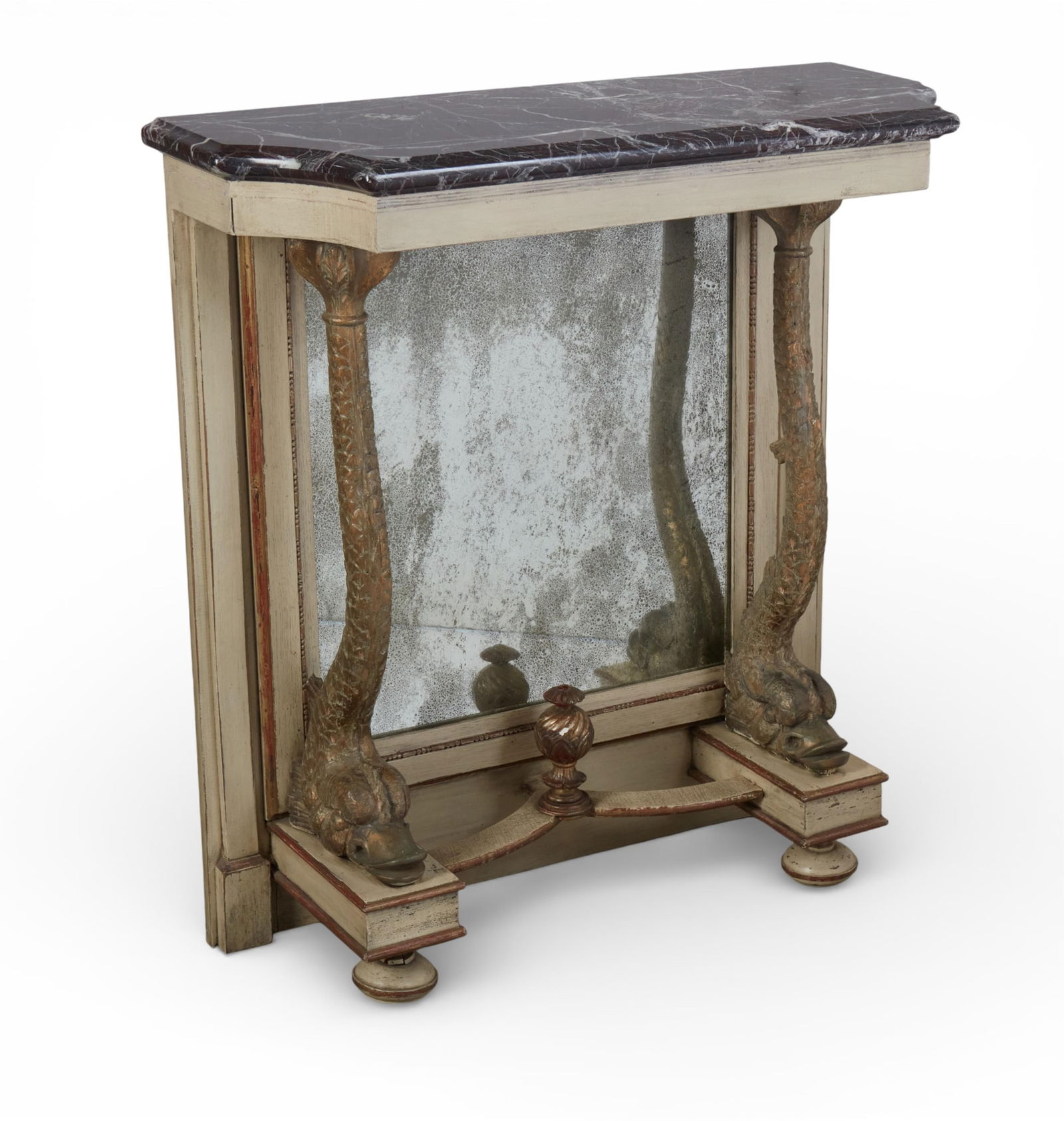 A regency style marble top console (1 of 8)