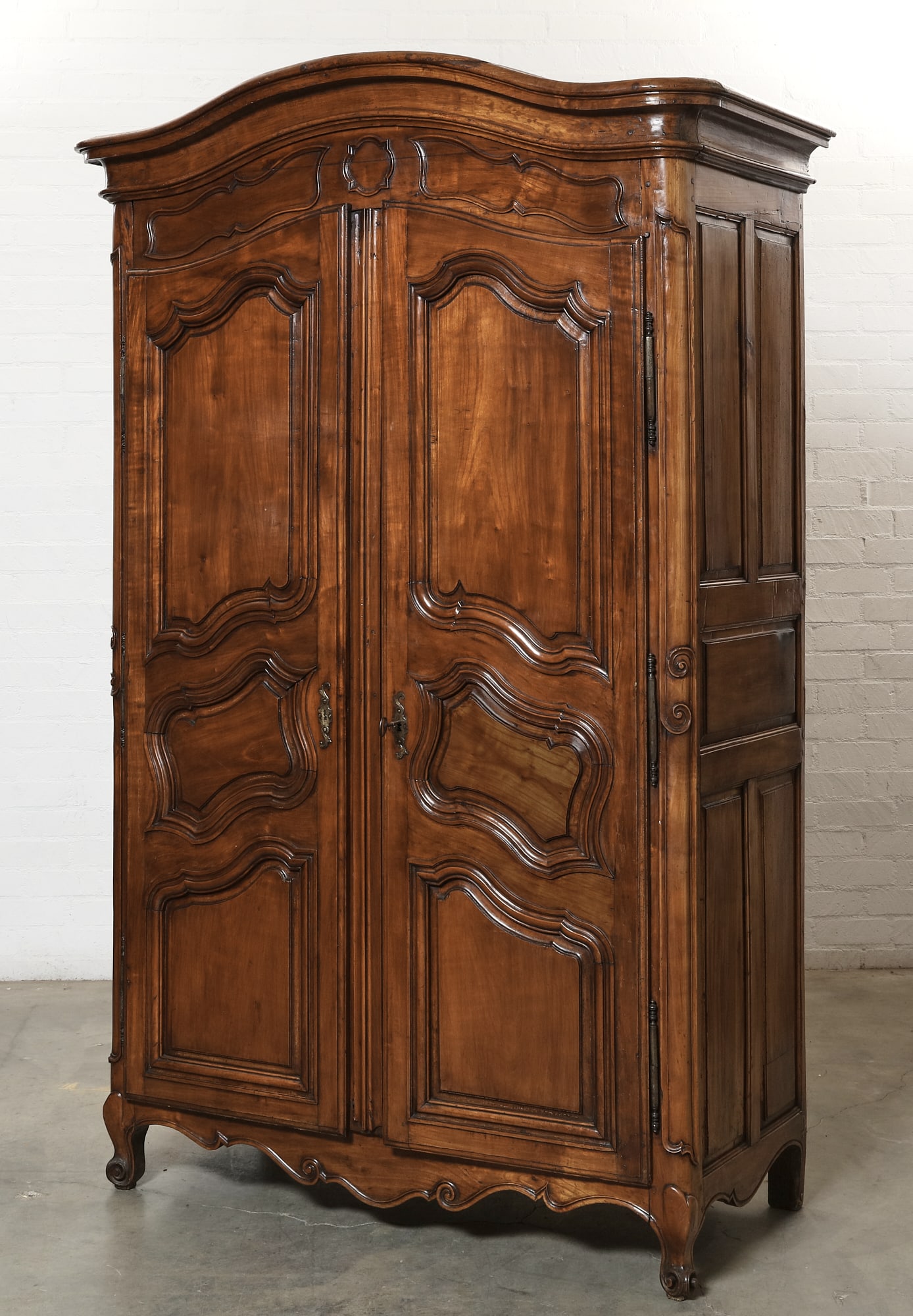 A Louis XV Provincial walnut armoire, second half 18th century (1 of 8)
