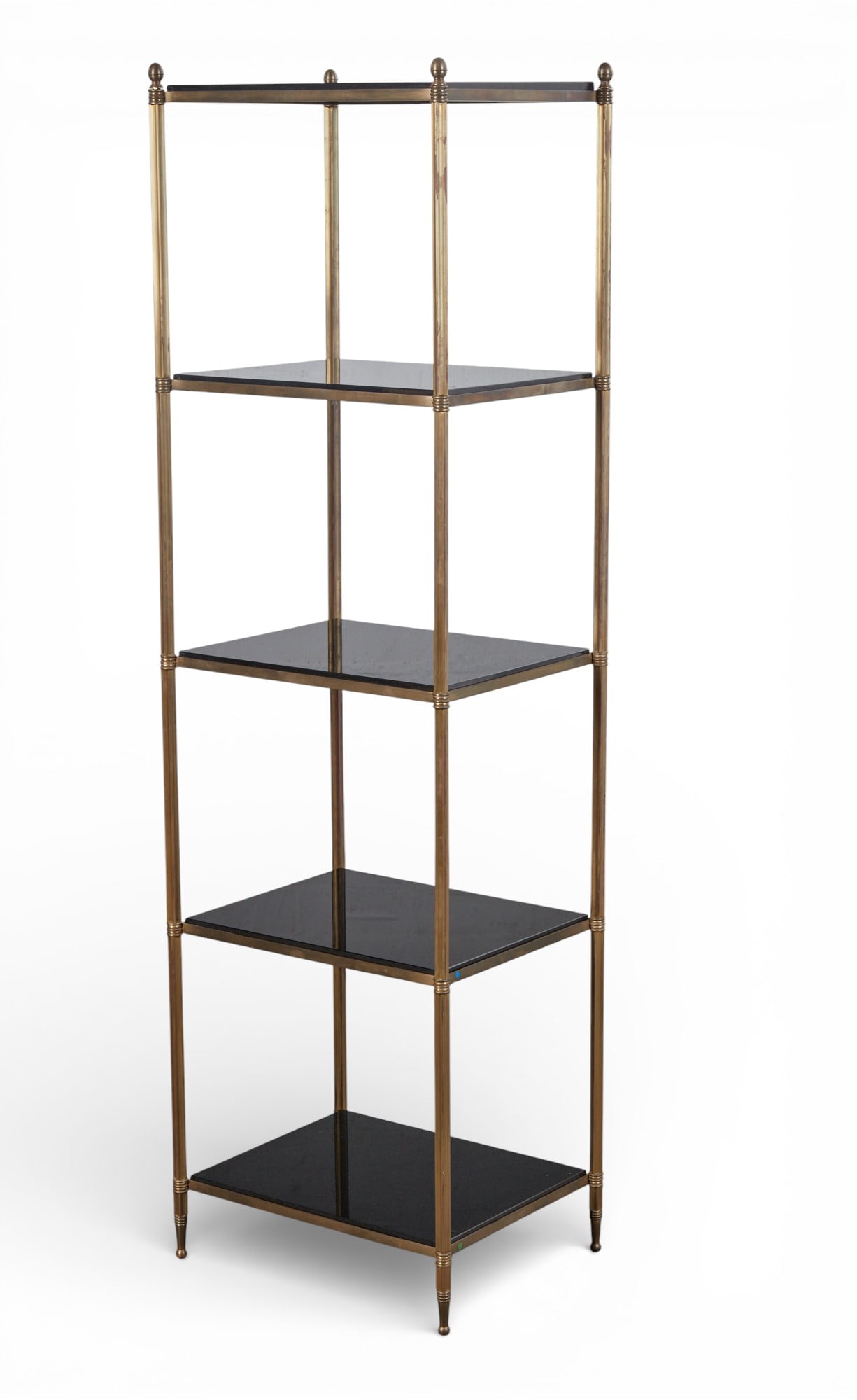 A brass etagere with five glass insets (1 of 6)