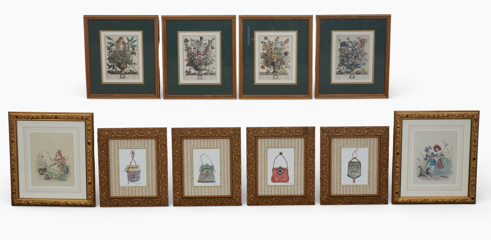 A group of ten framed print reproductions (1 of 15)