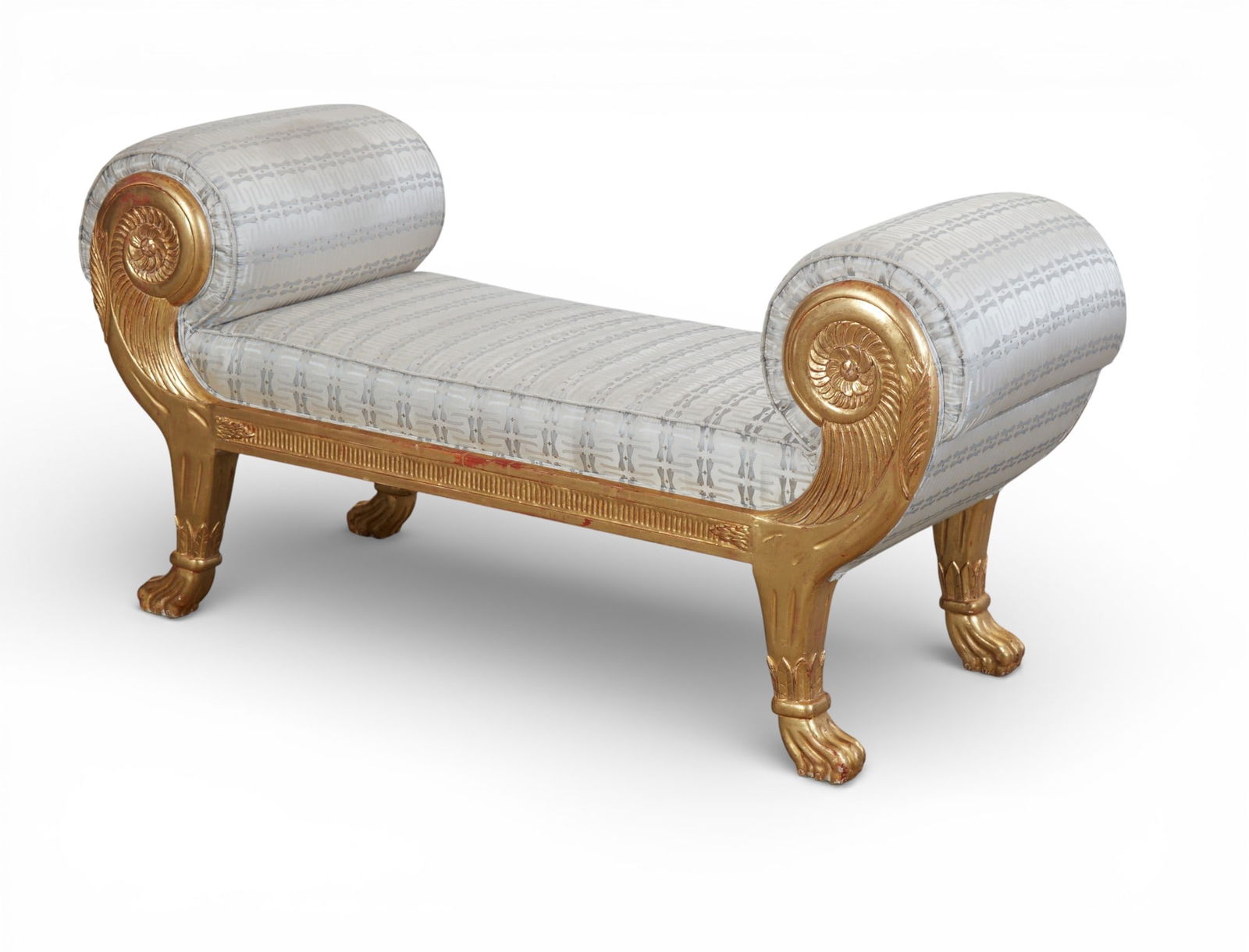 A neoclassical giltwood chaise lounge (1 of 6)