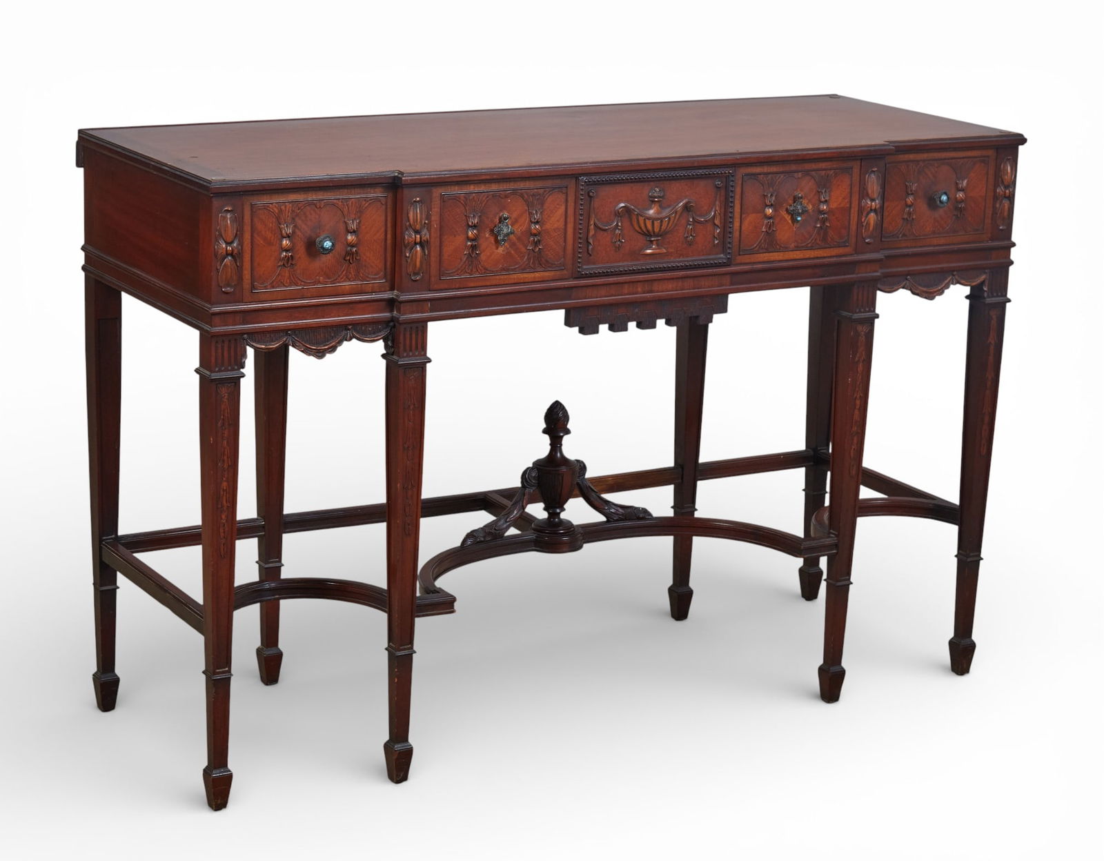 A vintage mahogany sideboard with glass top (1 of 15)