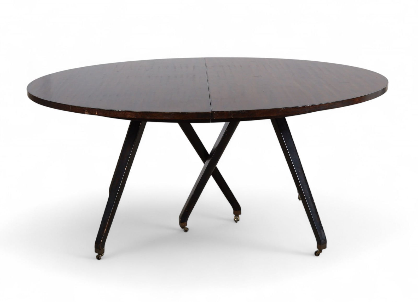 A contemporary oval dining table - 2