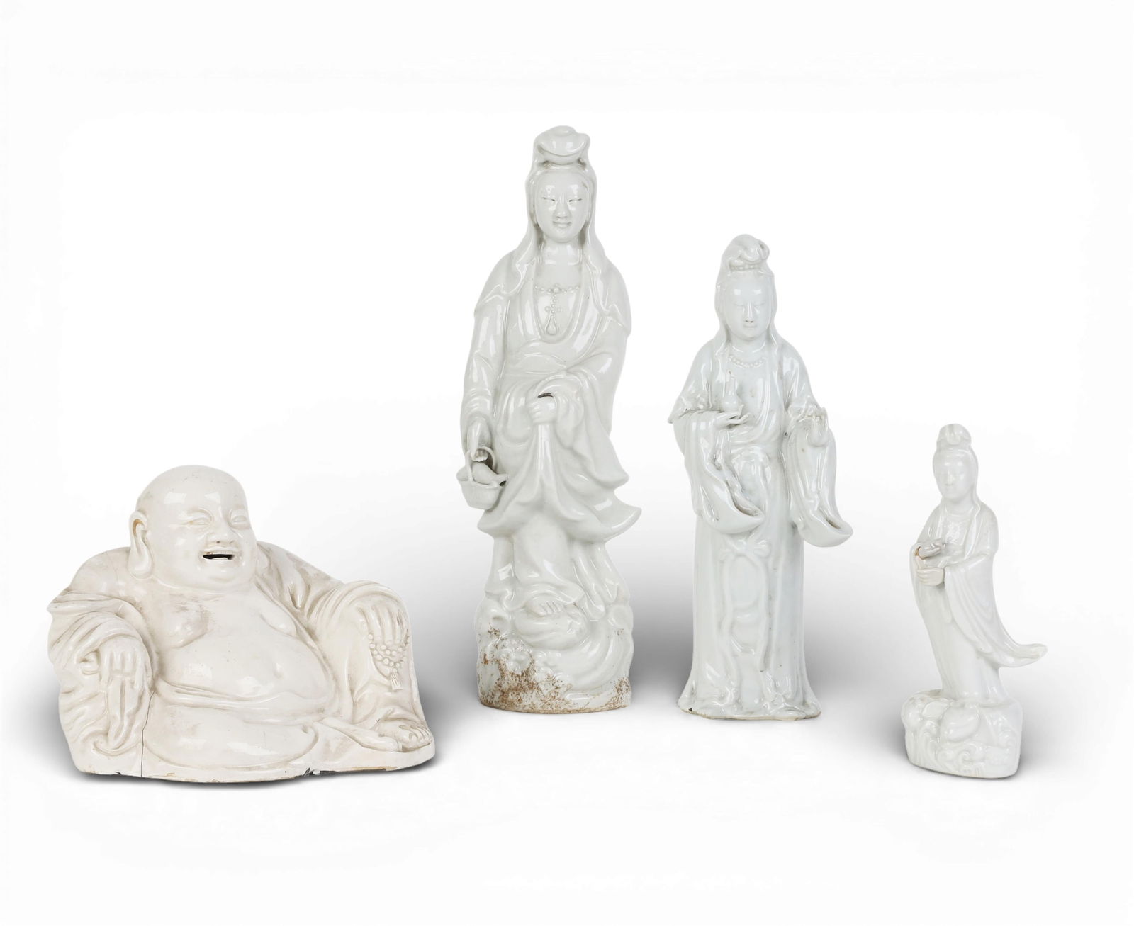 A group of four Chinese porcelain figures (1 of 9)