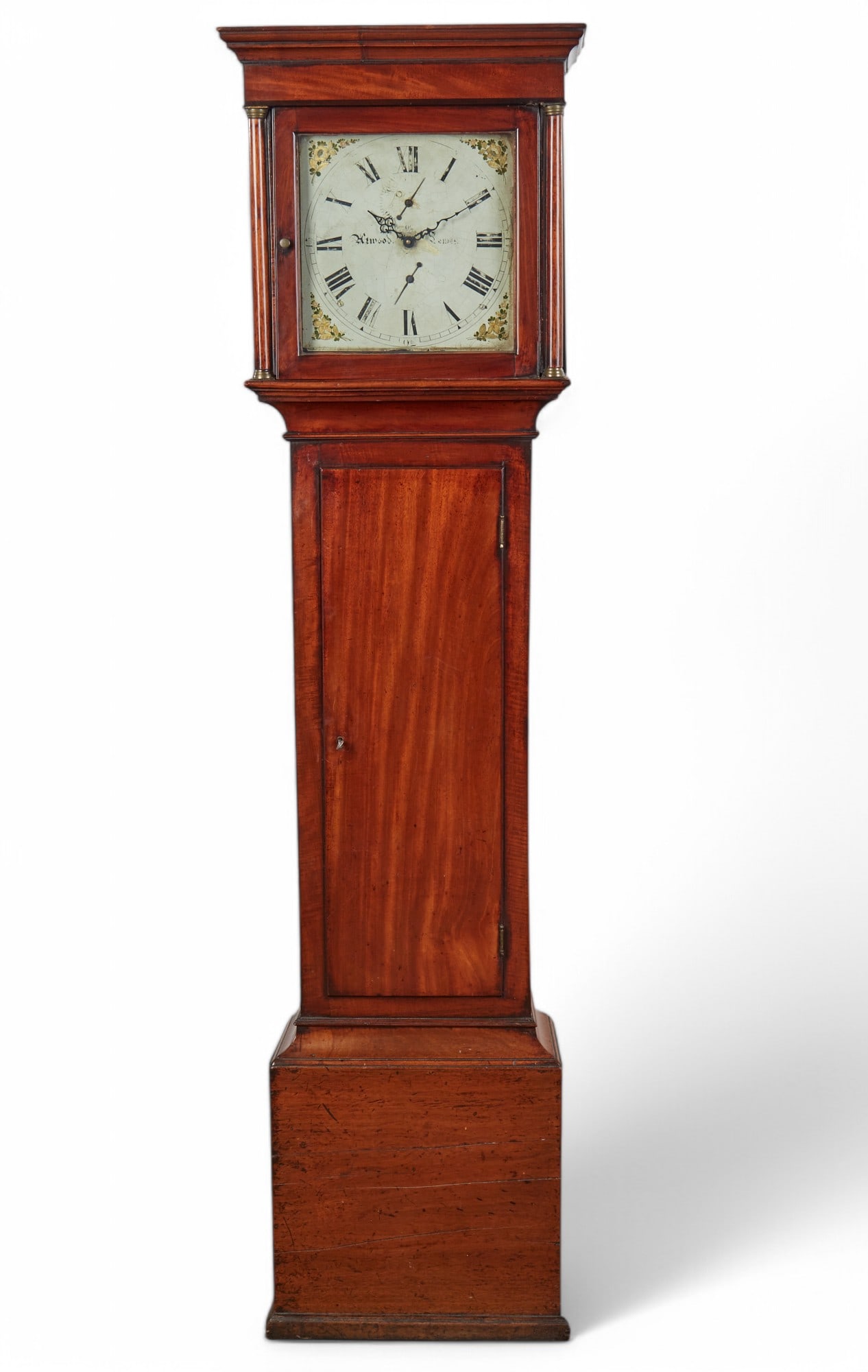 A English mahogany thirty hour tall case clock, first half 19th century (1 of 9)