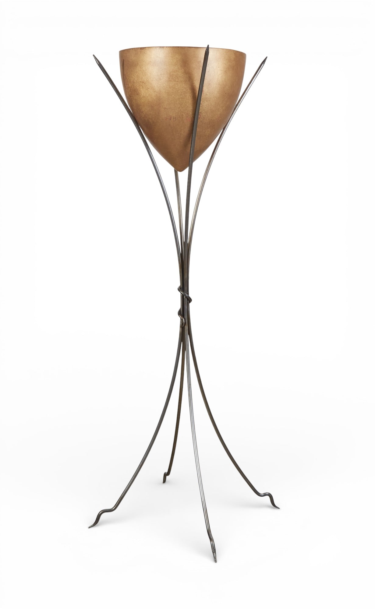 A wrought iron floor lamp (1 of 5)