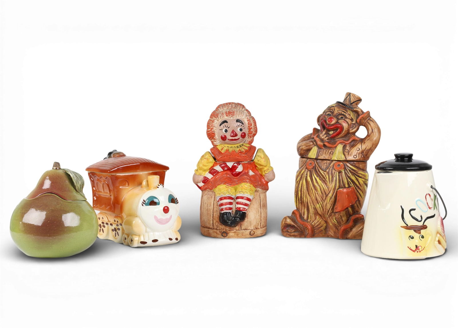 A group of five vintage cookie jars (1 of 6)