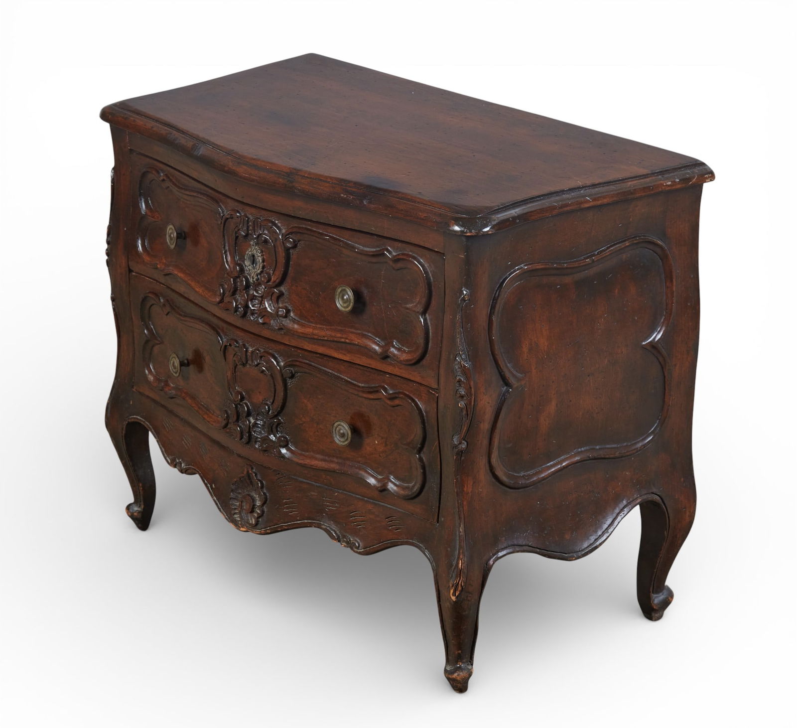 A Louis XV style two drawer nightstand (1 of 6)