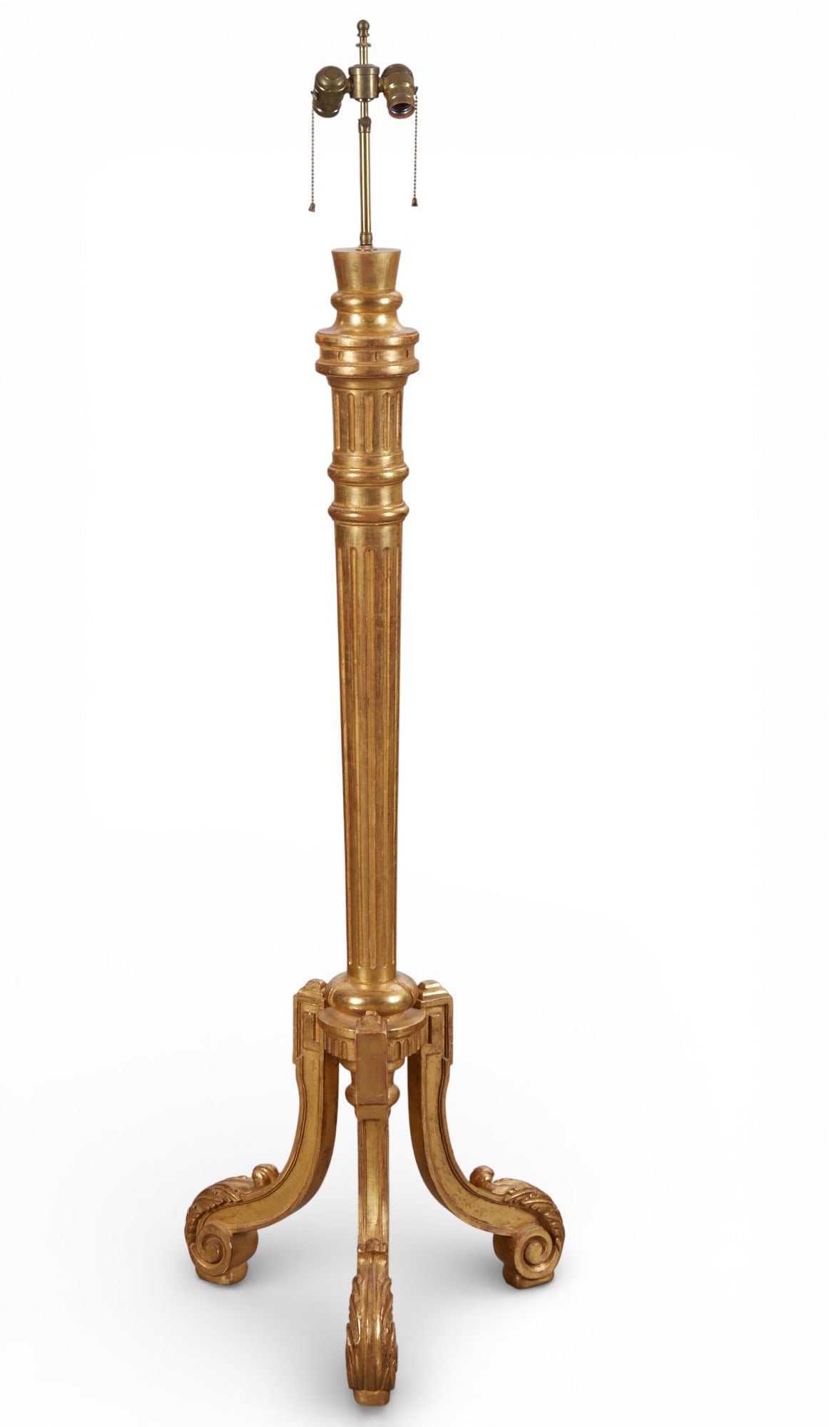 A carved giltwood floor lamp (1 of 6)