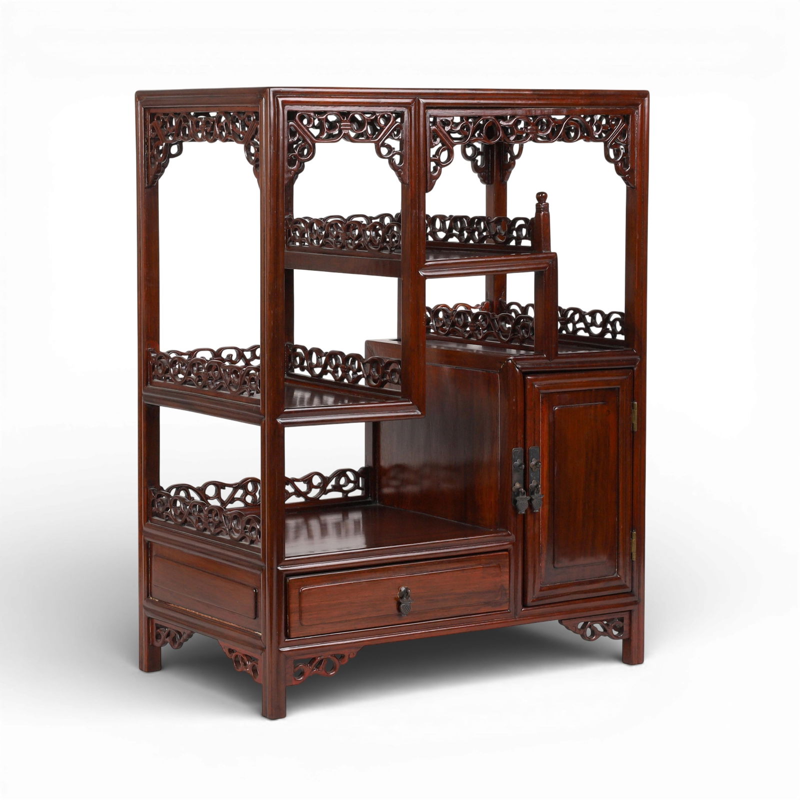 A Chinese rosewood display stand (1 of 5)