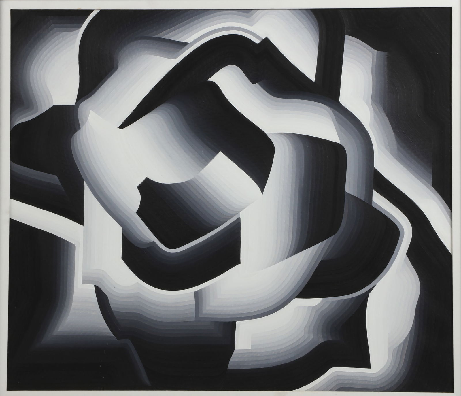 A framed abstract painting (1 of 4)