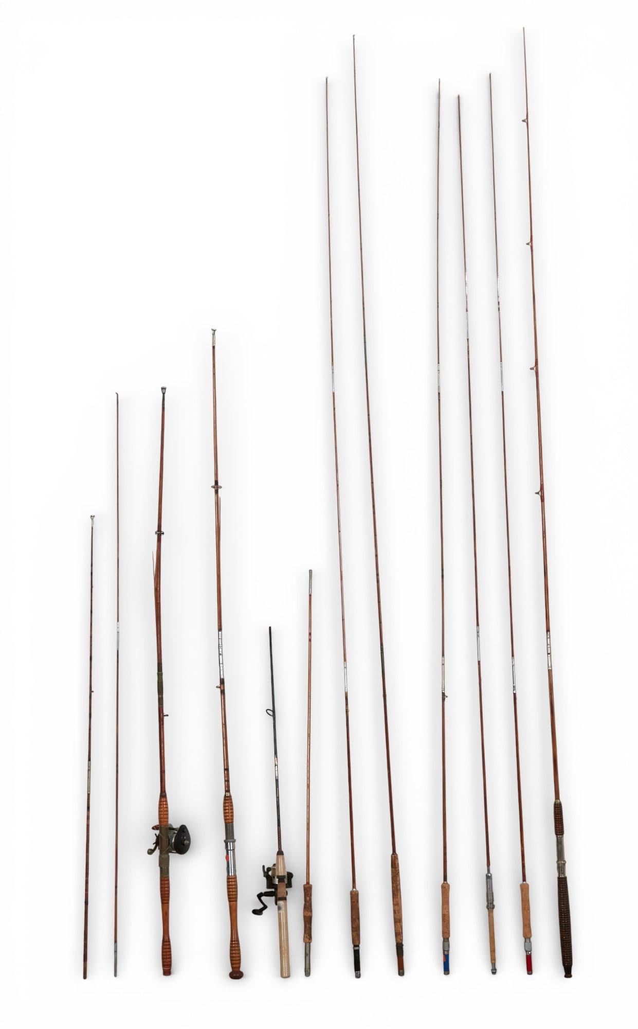 A group of Ten fishing rods (1 of 7)