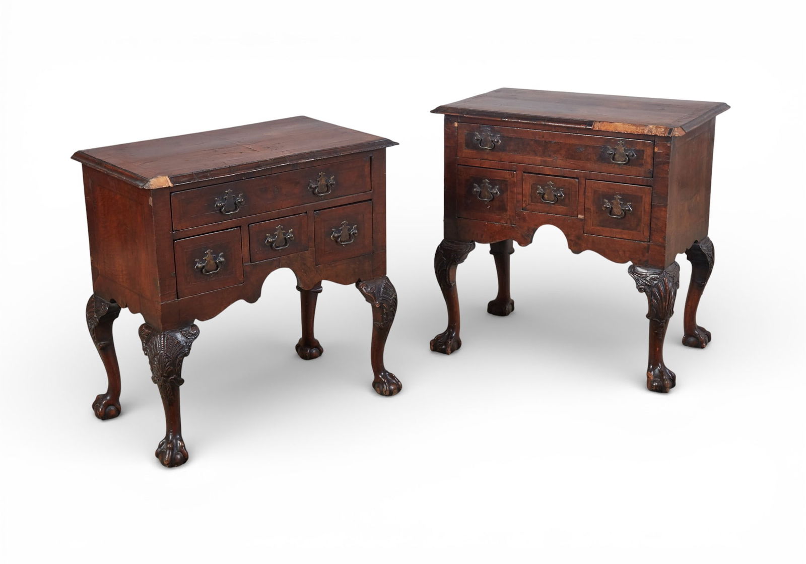 A pair of chippendale style low boys (1 of 7)