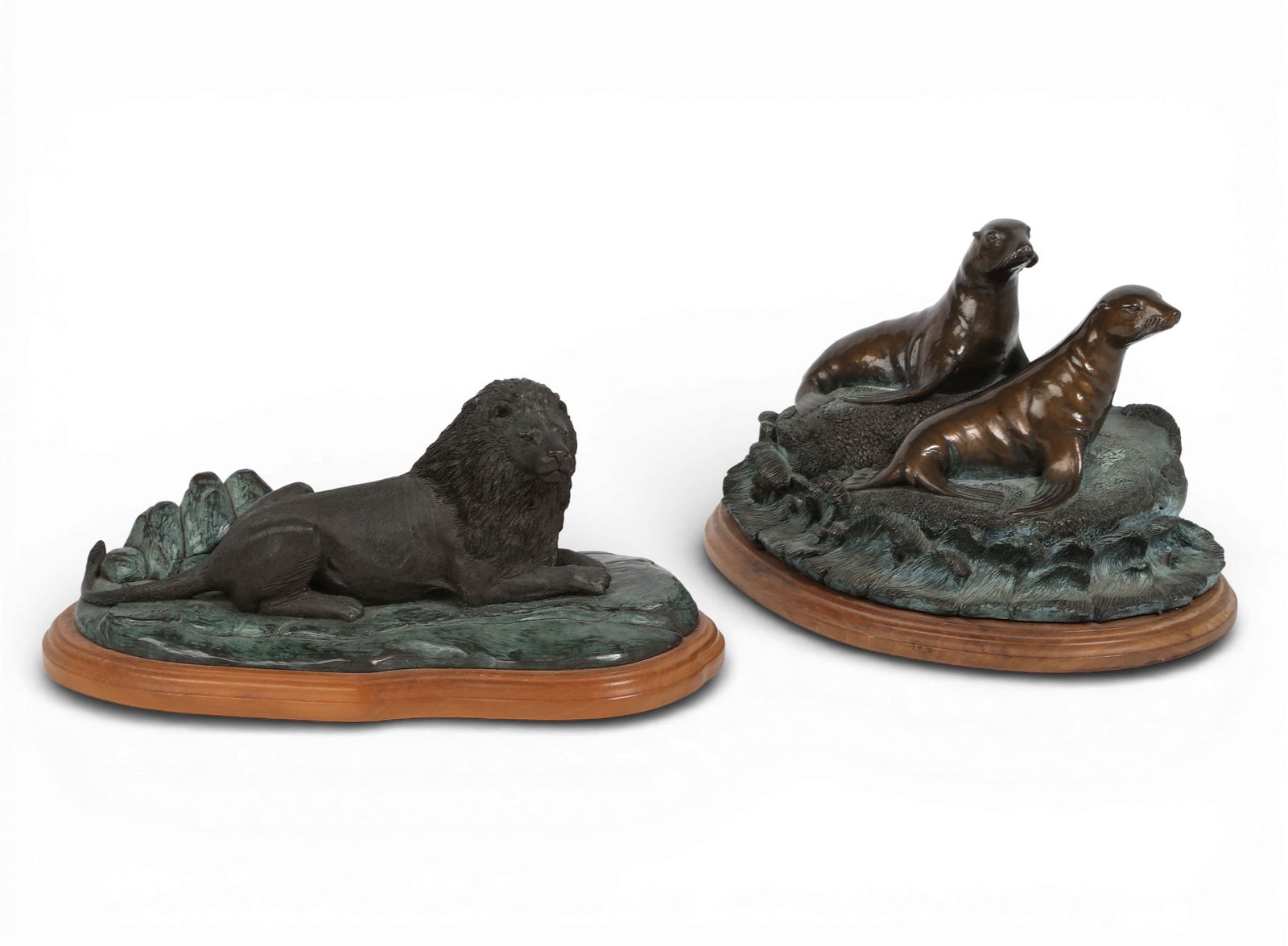 Two Limited Edition mixed media animalier groups, Phil Vanderlei (American, 20th century), modern (1 of 6)