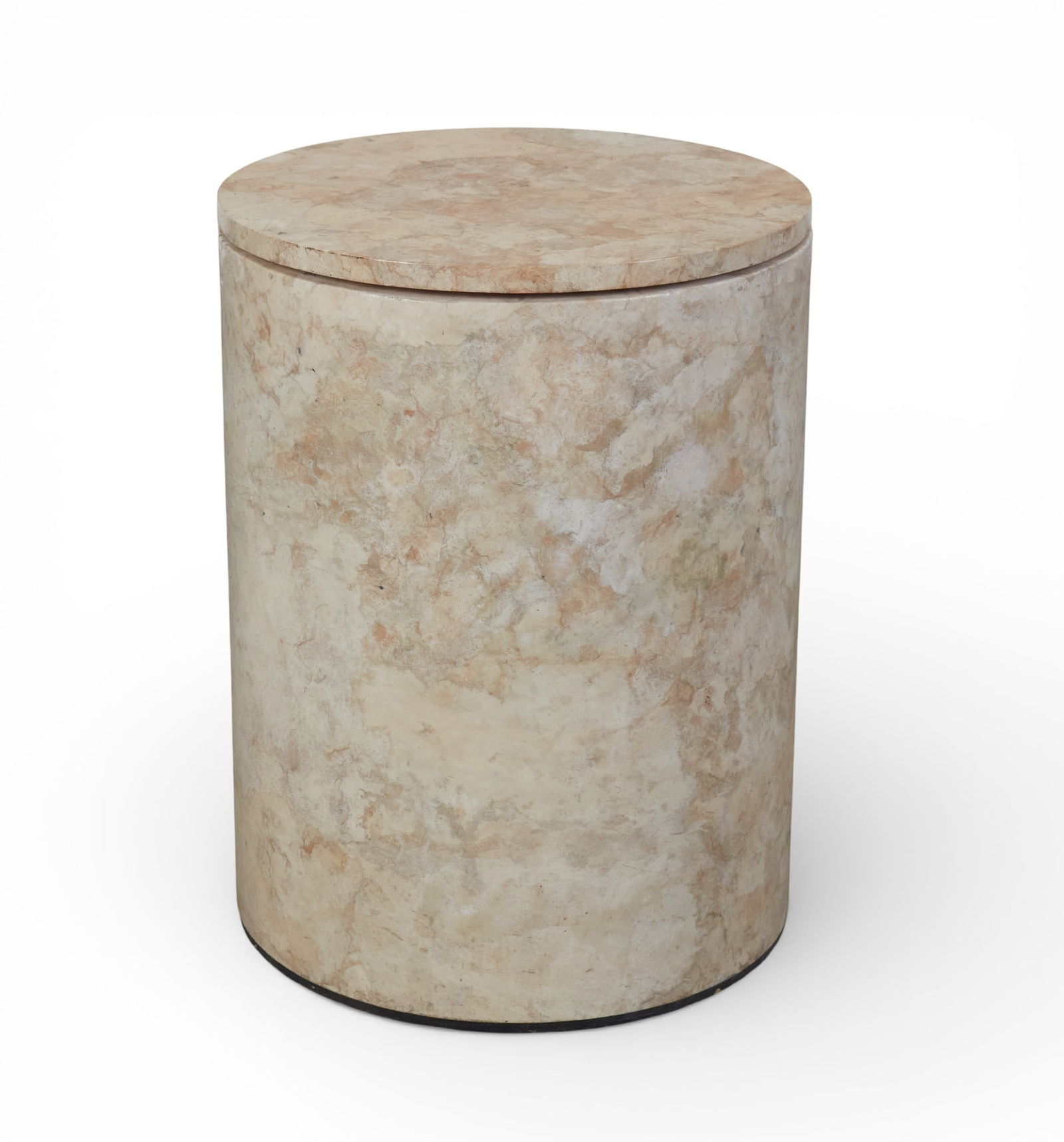 A goat skin pedestal with swivel top (1 of 3)