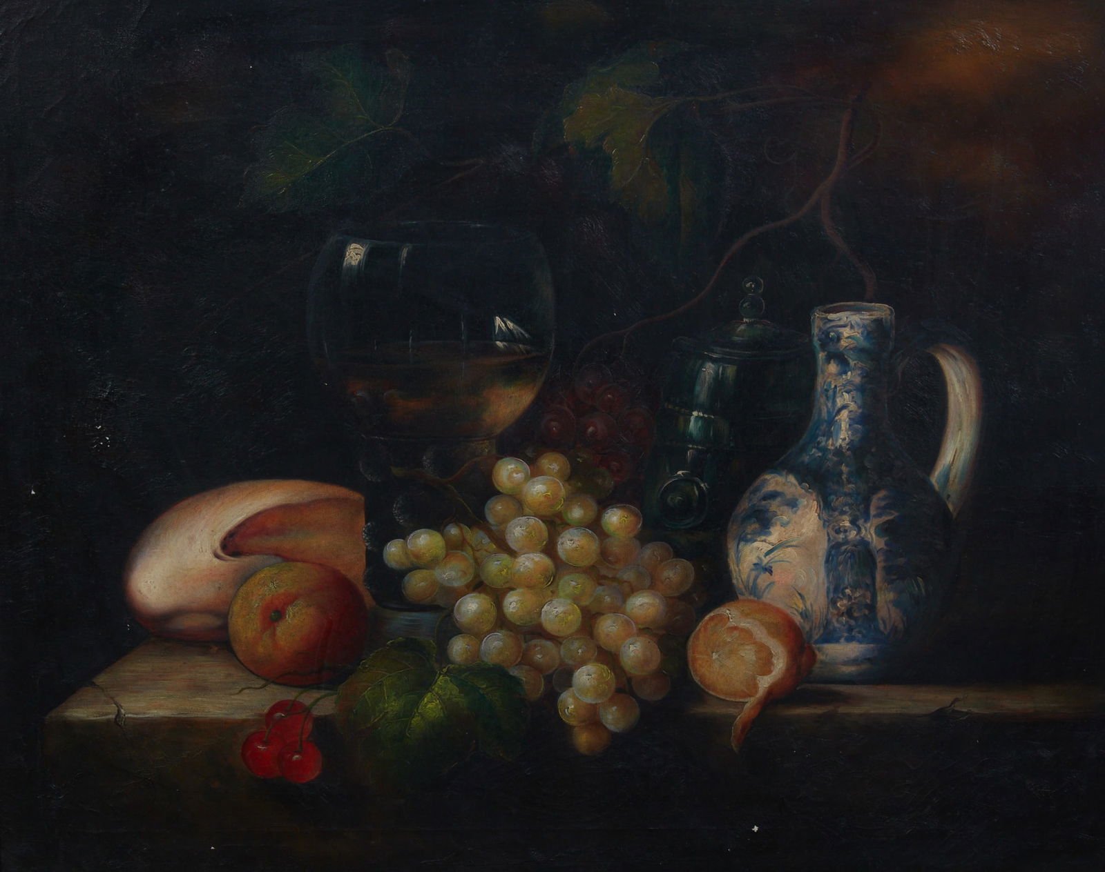 A still life painting of fruit (1 of 4)
