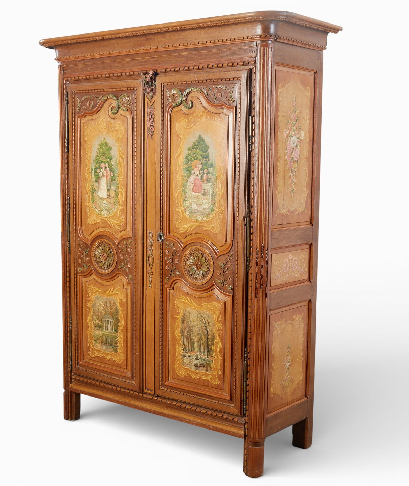 A painted two door armoire (1 of 14)