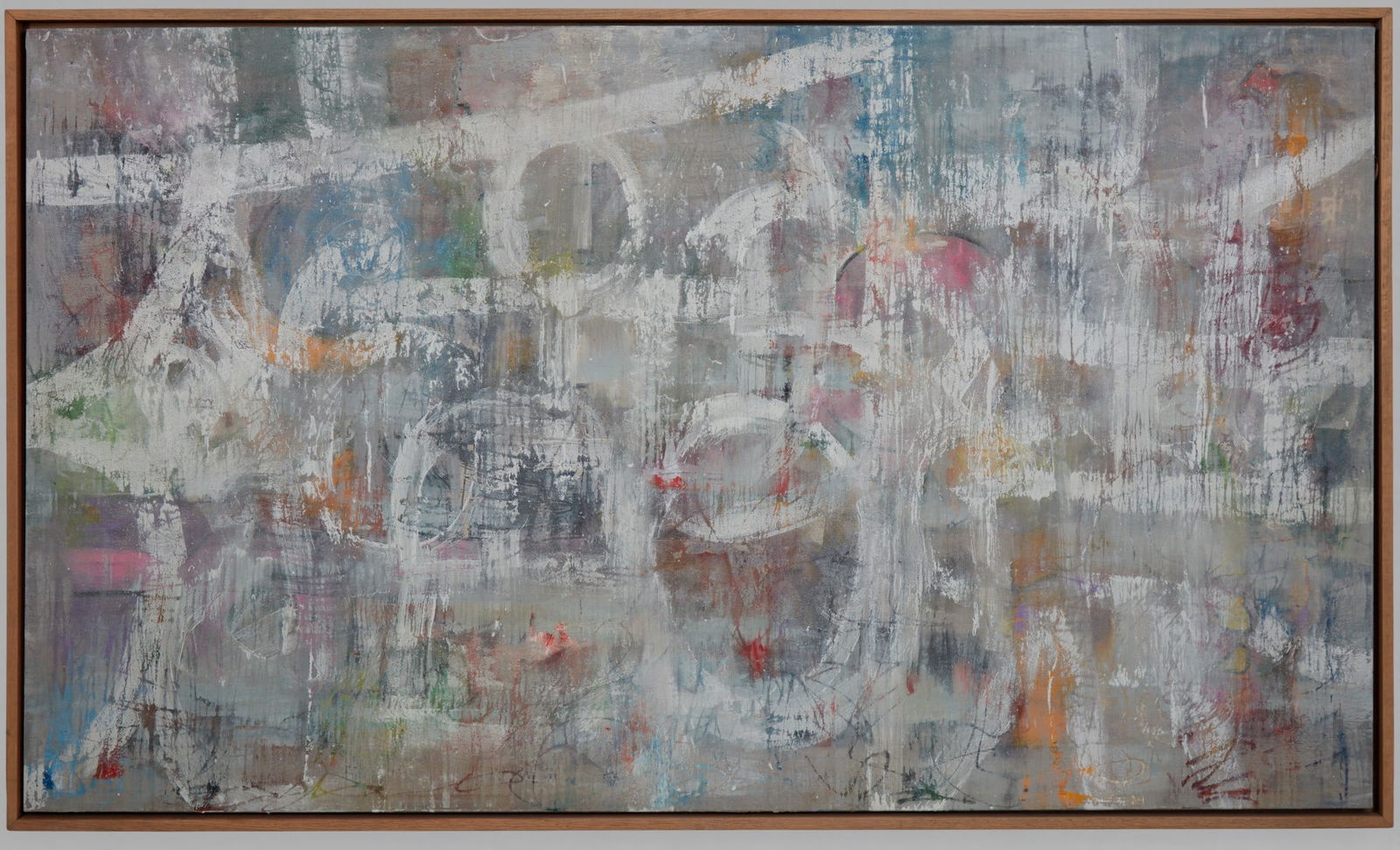 A framed contemporary painting (1 of 5)