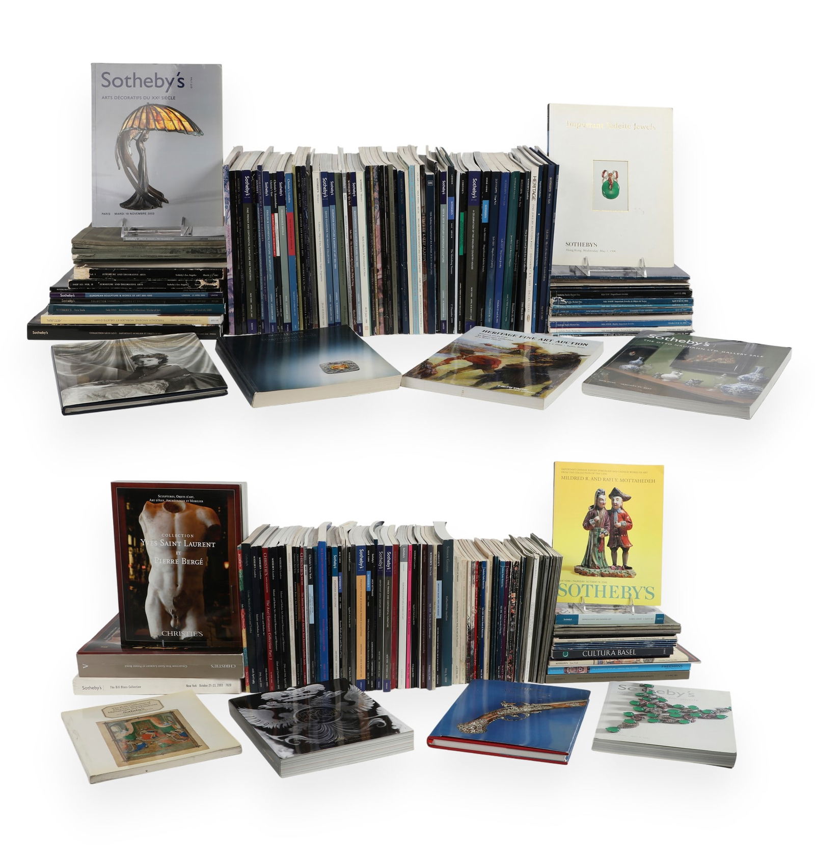 A large collection of auction catalogues pertaining to Jewelry and Collectibles (approx. 130) (1 of 4)