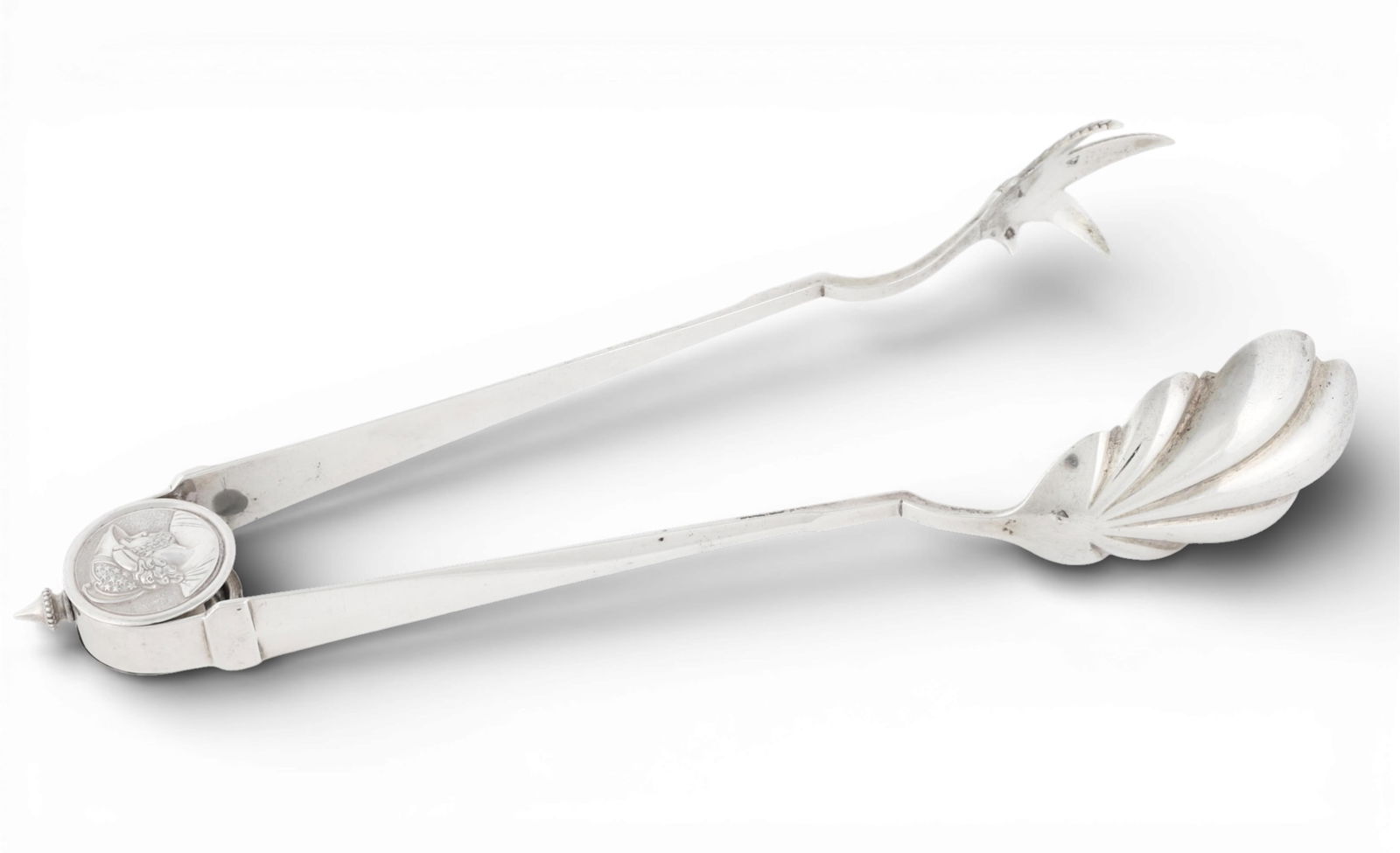 A pair of American Medallion pattern ice tongs, third quarter 19th century (1 of 5)