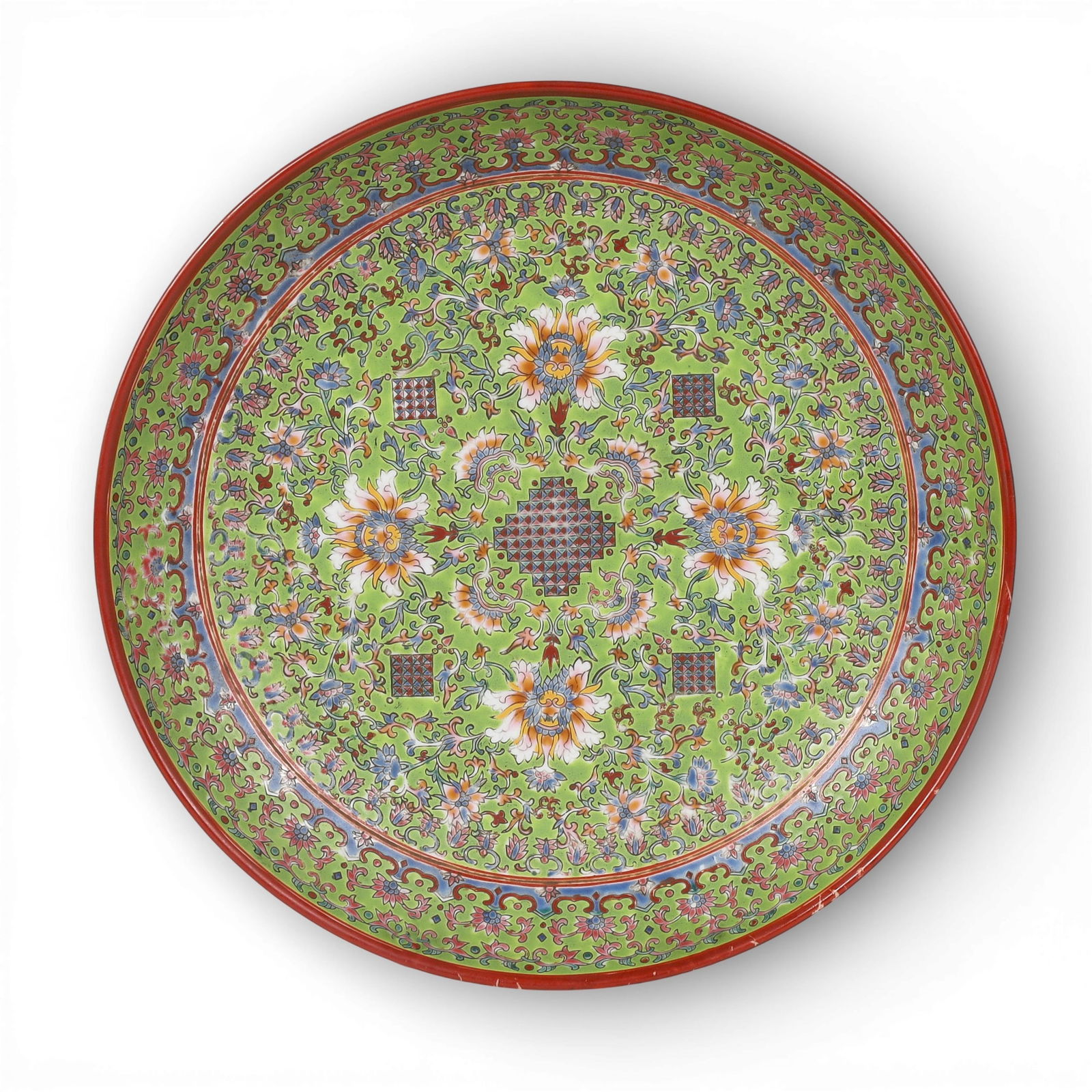 A Chinese Famille Verte porcelain dish (1 of 4)