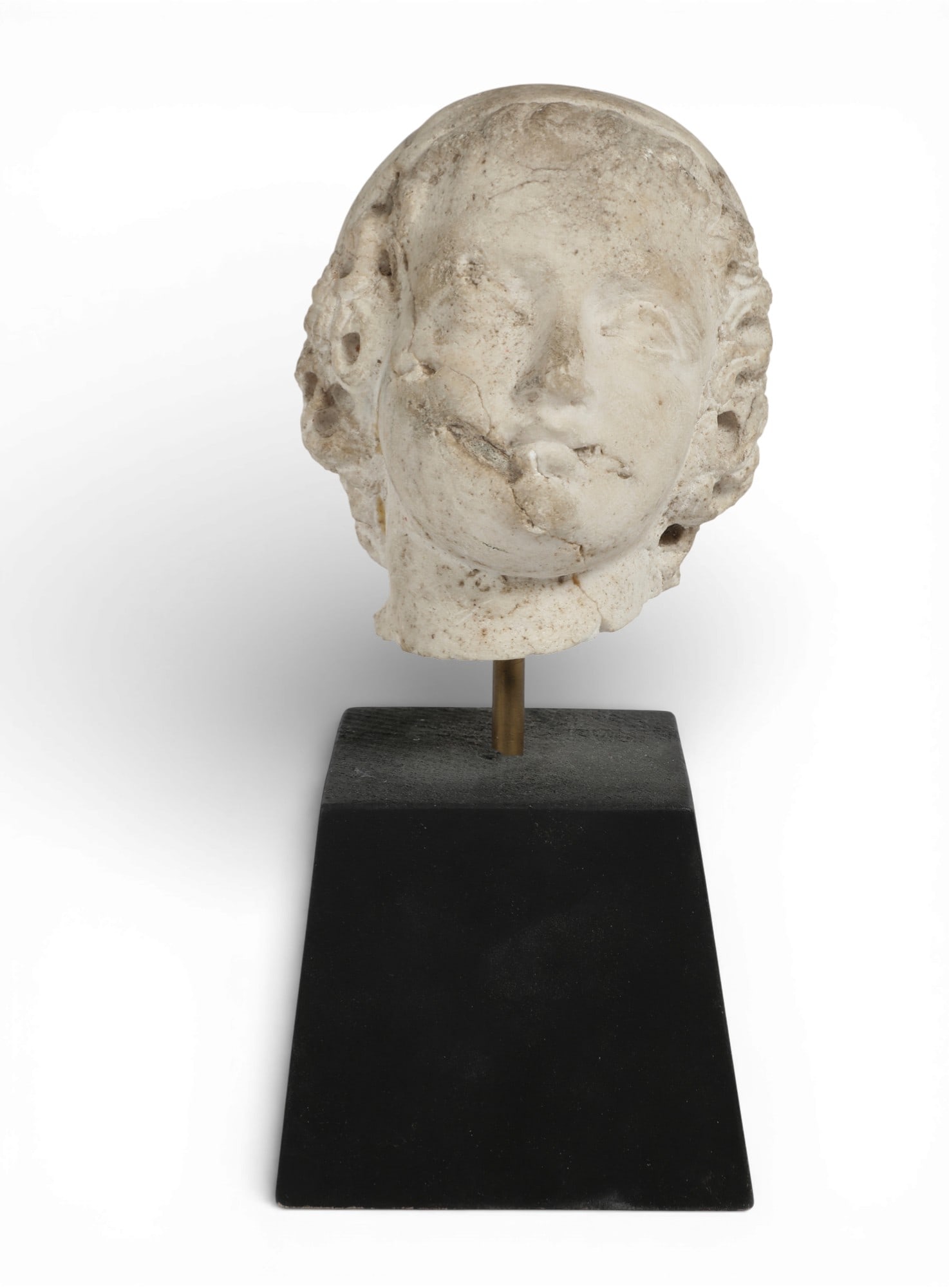 A Continental marble head - 2