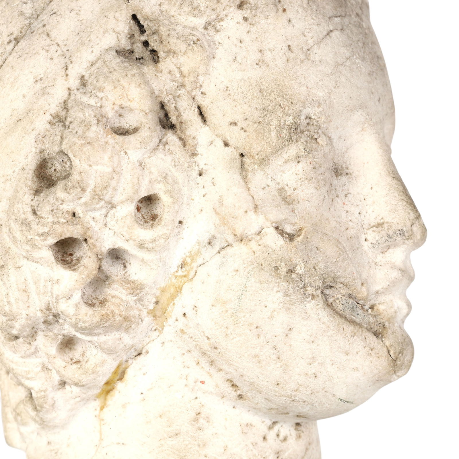 A Continental marble head - 4