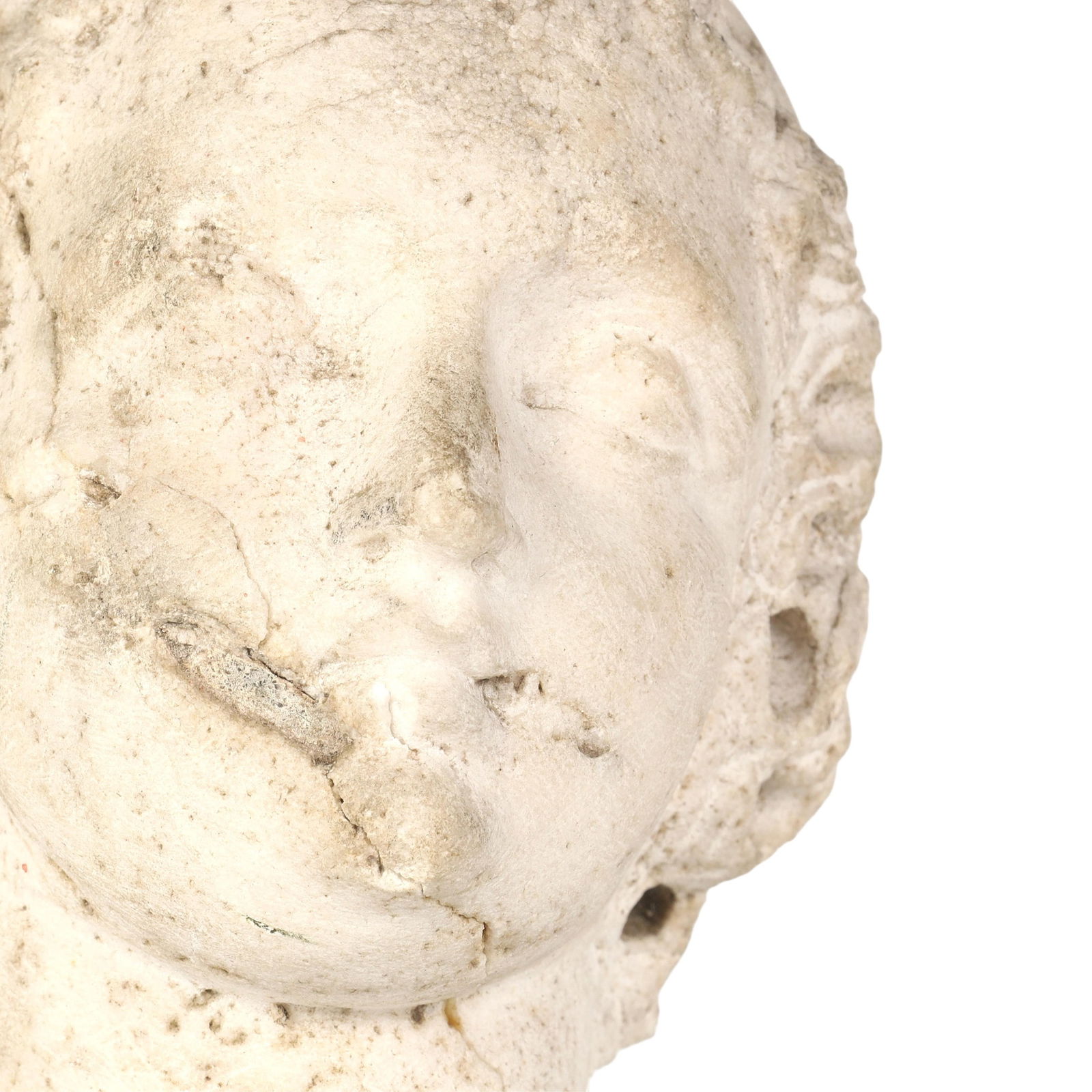 A Continental marble head - 5