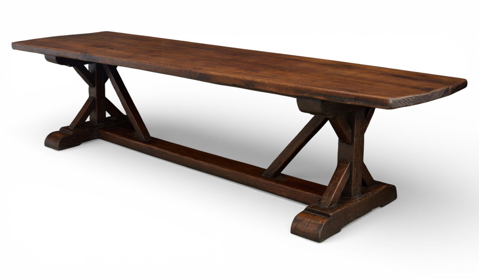 A Continental Baroque oak refectory table, incorporating antique elements (1 of 7)