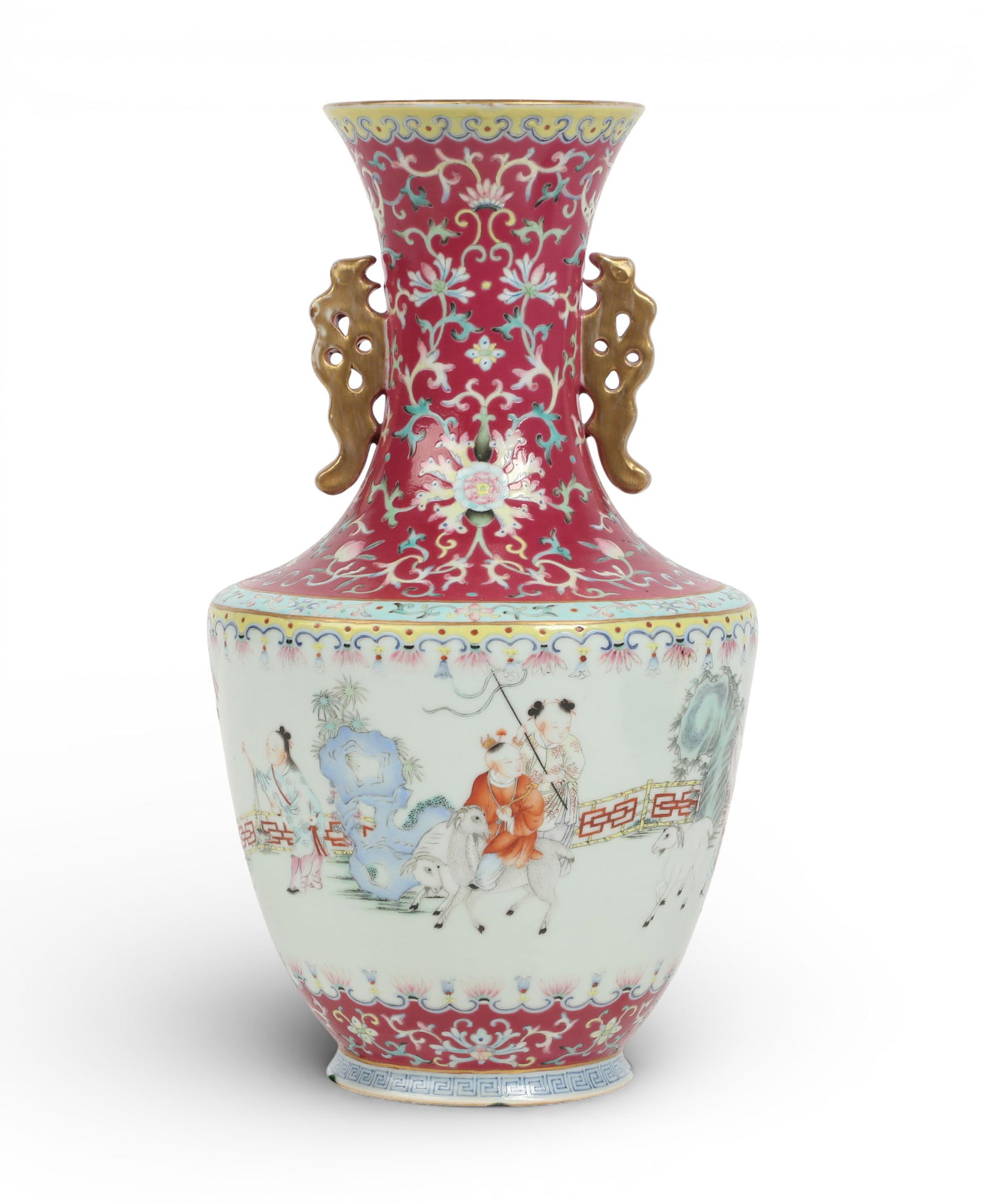 A Chinese Famille Rose porcelain vase (1 of 5)