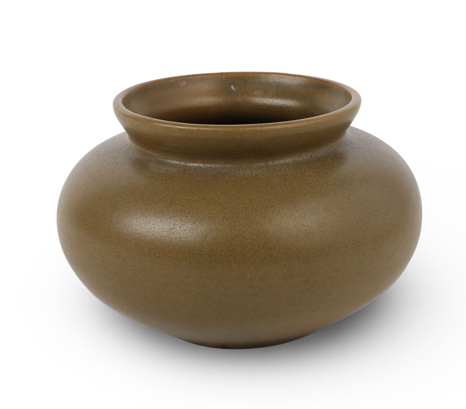 A Chinese teadust glazed porcelain globular jar (1 of 6)