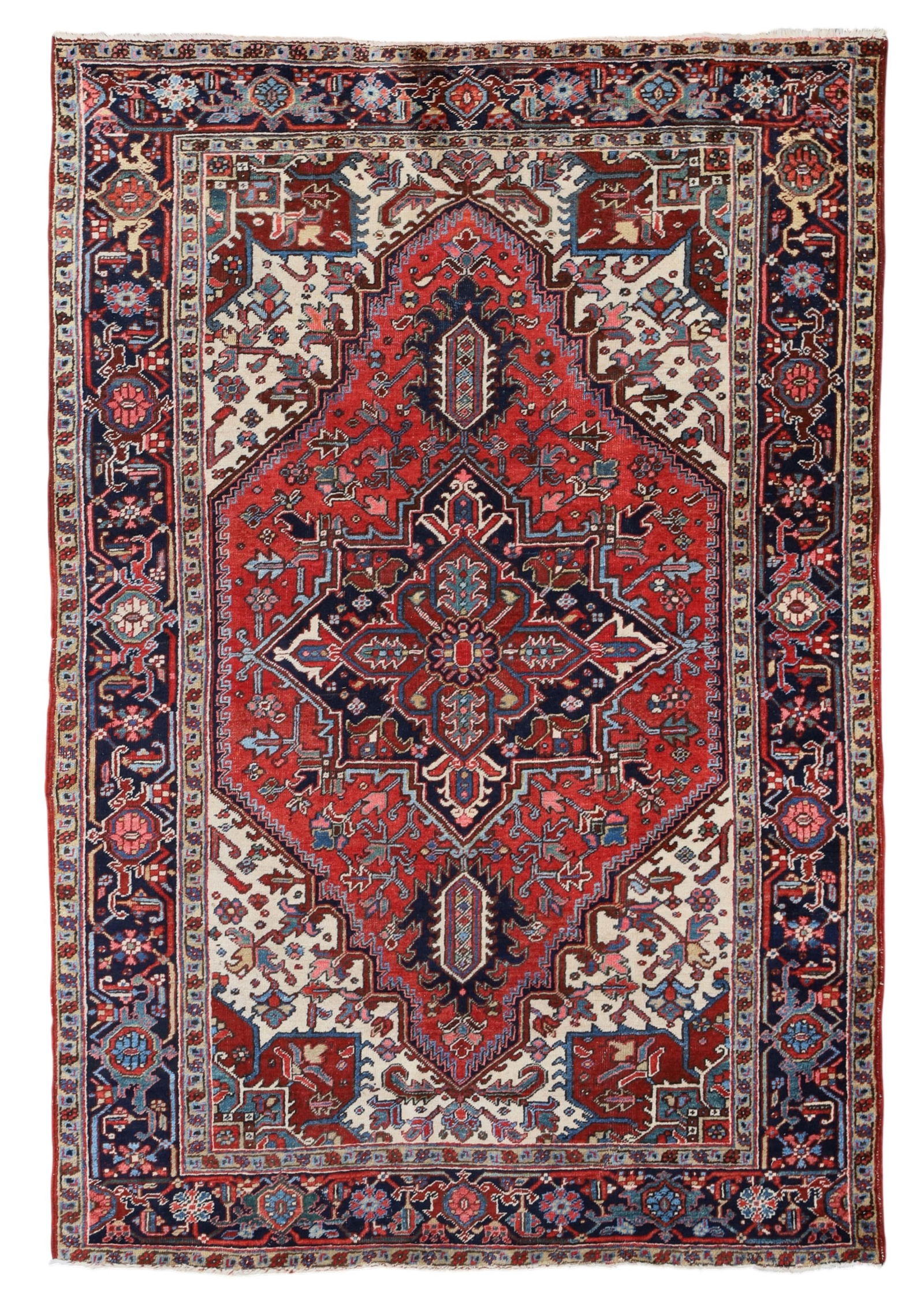 A Heriz rug, North West Persia, mid 20th century (1 of 3)