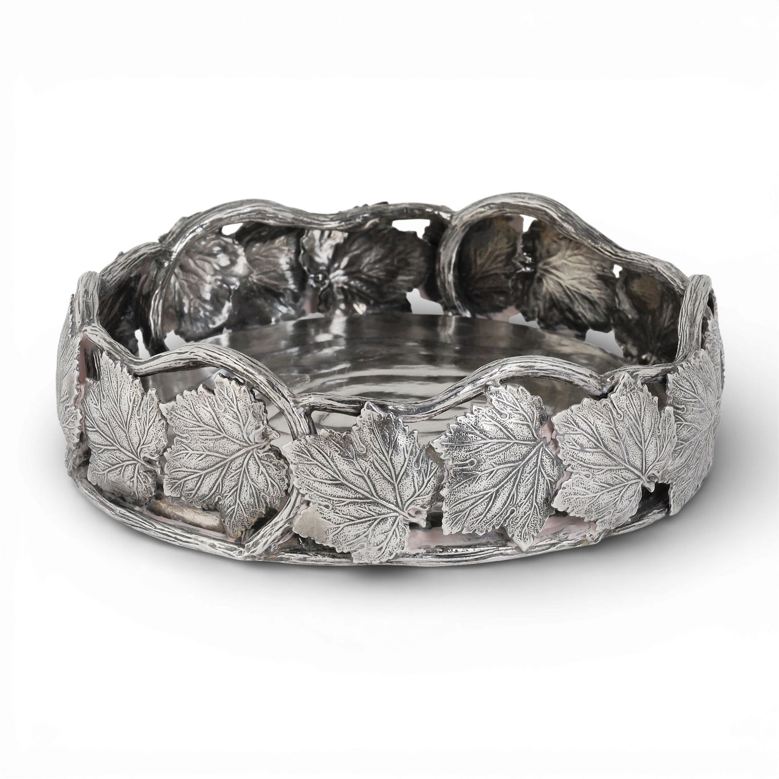 A Buccellati sterling silver vintage decorated wine coaster, modern (1 of 4)