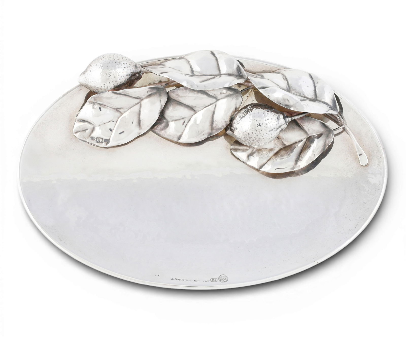 A Brandimarte sterling silver oval lemon dish, Florence, 20th century (1 of 7)