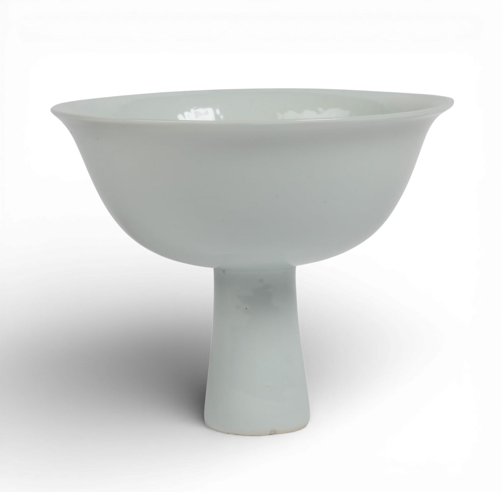 A Chinese white glazed dragon stem cup (1 of 4)