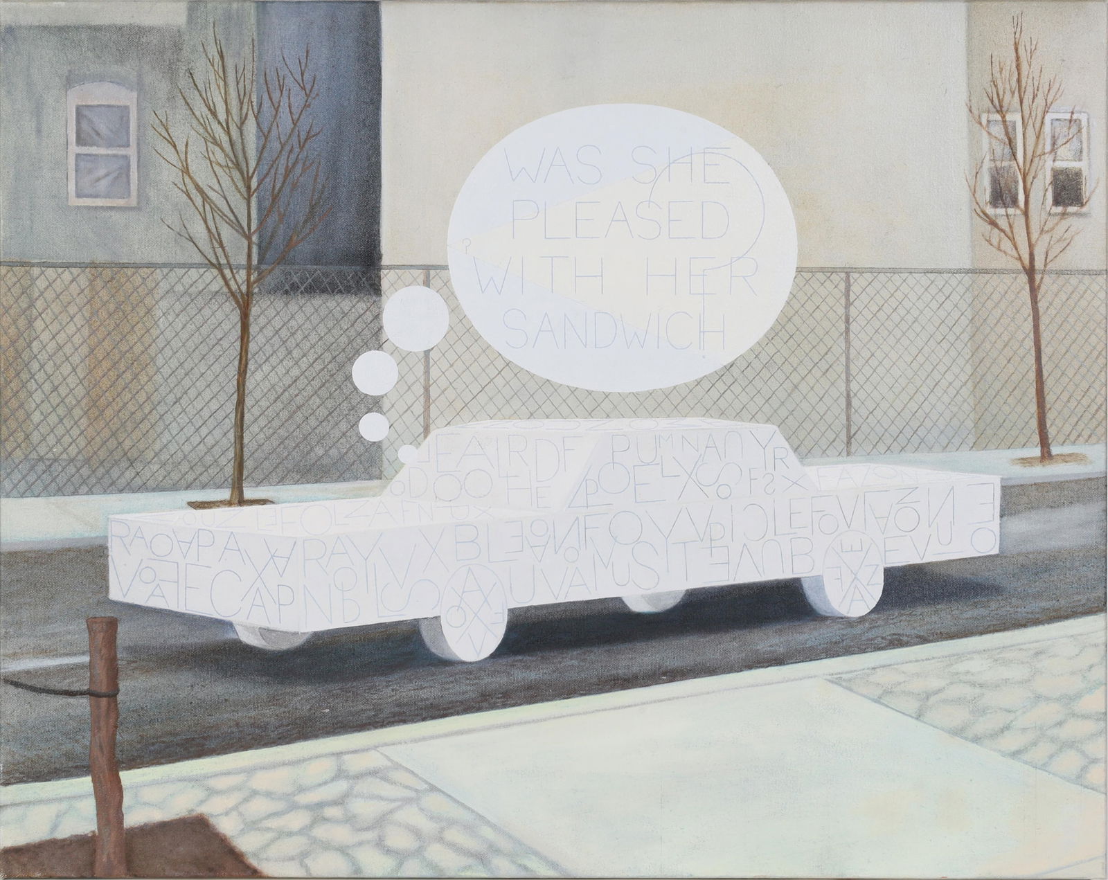 Ion Birch (American, b. 1971), Impossible Love, 2001, oil on canvas, 24 x 30in (61 x 76cm): Ion Birch(American, b. 1971)Impossible Love, 2001oil on canvas24 x 30in (61 x 76cm) Provenance:With Bronwyn Keenan Gallery, New York.Sold First Open Post-War and Contemporary