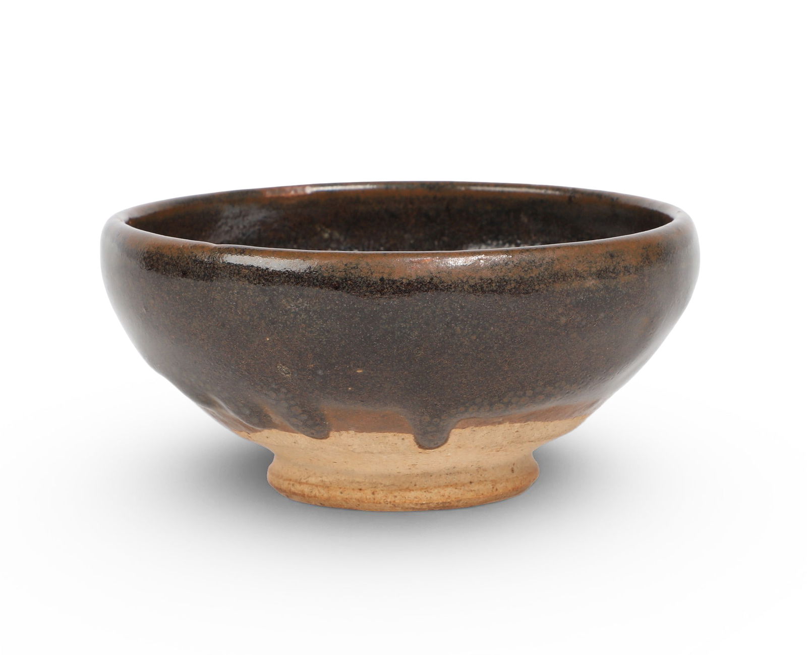 A Chinese oil spot glazed alms bowl (1 of 6)