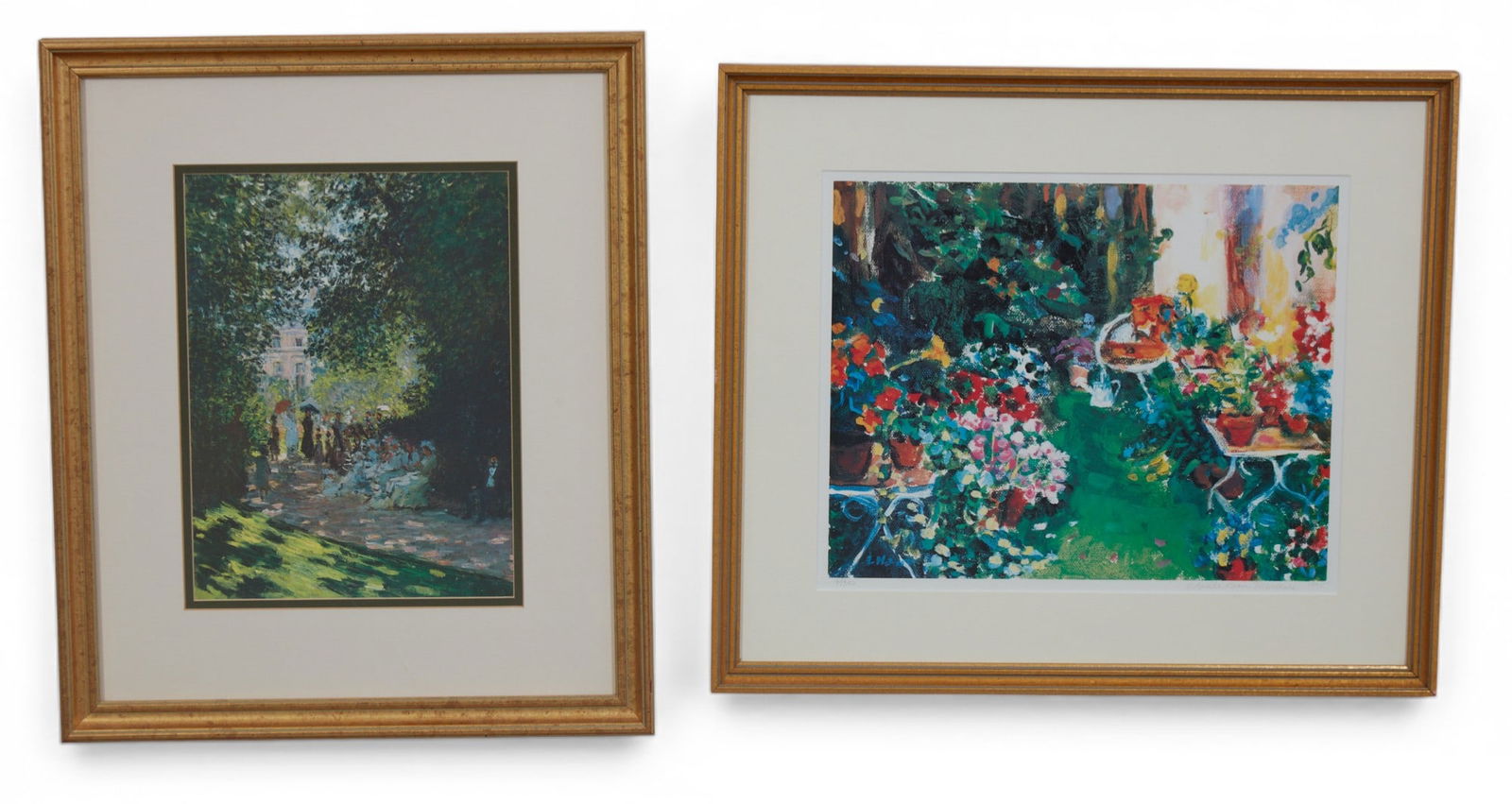 Two framed reproductions: Two framed reproductions largest: height 17 x width 20in (43 x 51cm)