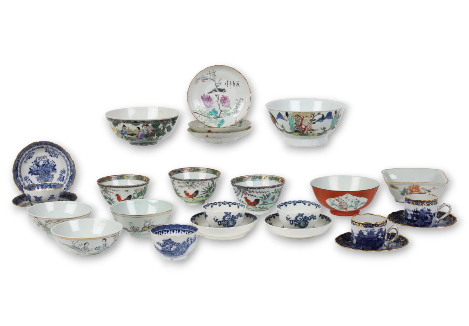 A group of twenty five Chinese bowls and dishes (1 of 6)