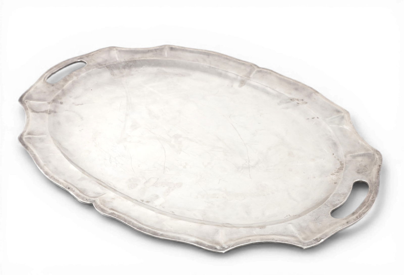 A two handle sterling silver tray (1 of 4)