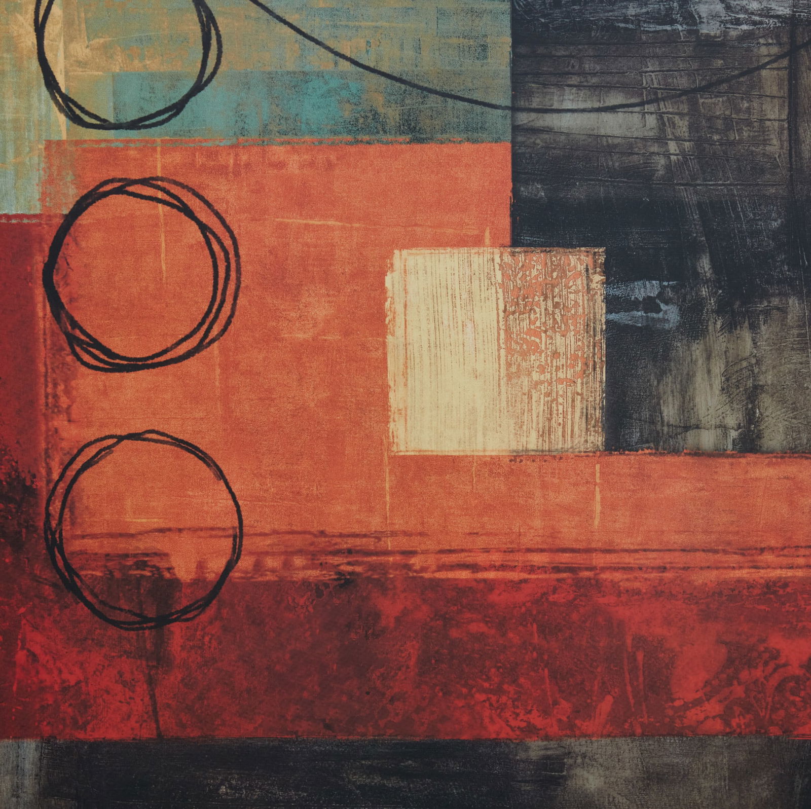 A giclee framed abstract (1 of 3)