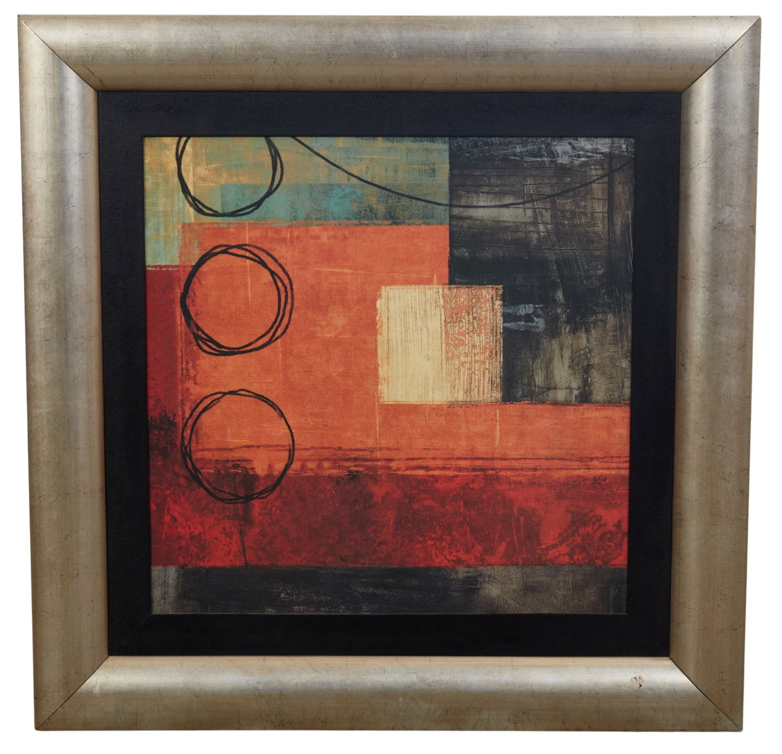 A giclee framed abstract - 2