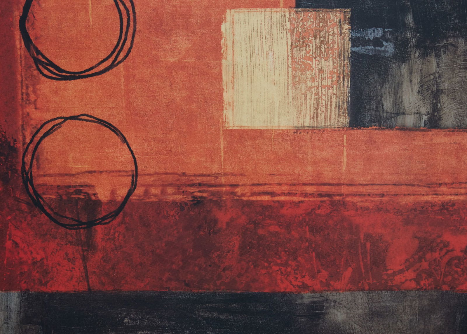 A giclee framed abstract - 3