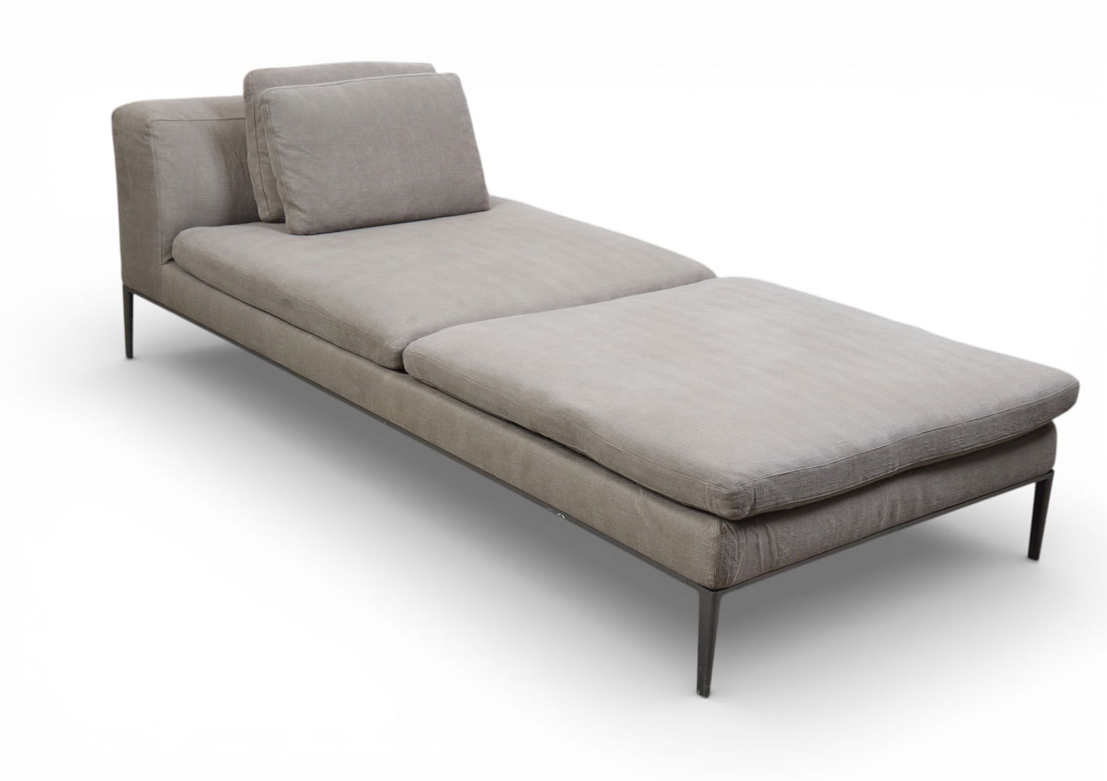 A B&B Italia Charles chaise lounge designed by Antonio Citterio: A B&B Italia Charles chaise lounge designed by Antonio Citterio height 27 x length 84 x width 39 in. (68.6 x 213.4 x 99.1 cm.)