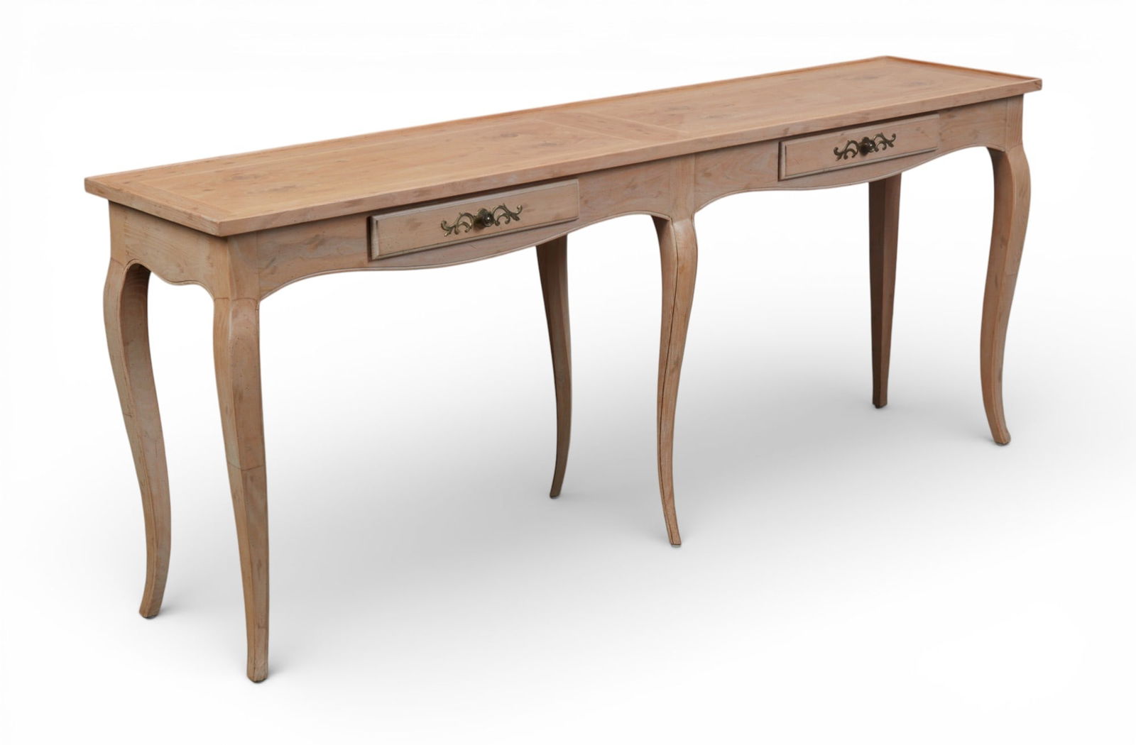 A Louis XV style limed oak side table, modern (1 of 6)