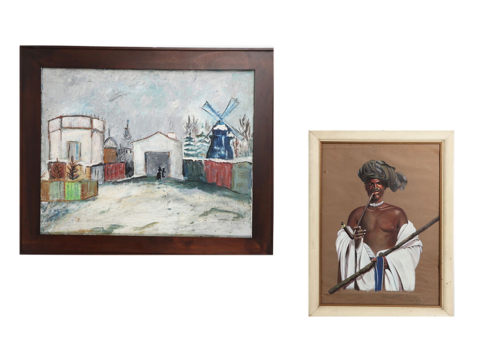 Two framed works - 6