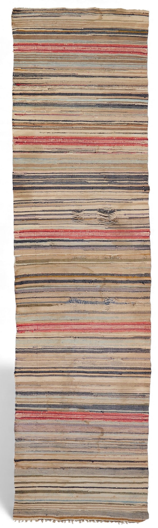 A flatweave rug: A flatweave rug 10ft2in x 2ft2in