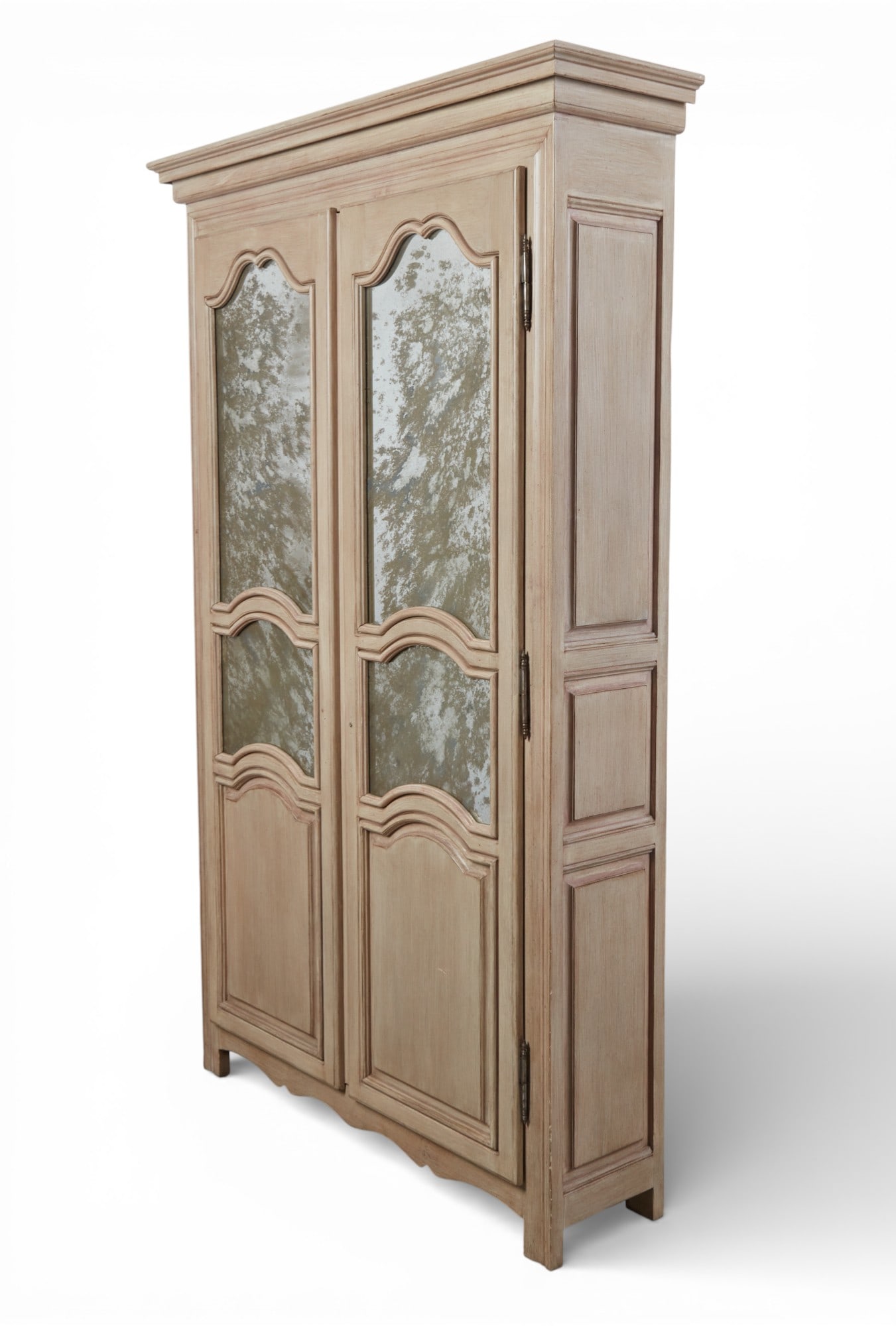 A French Provincial style white painted side cabinet, modern (1 of 8)