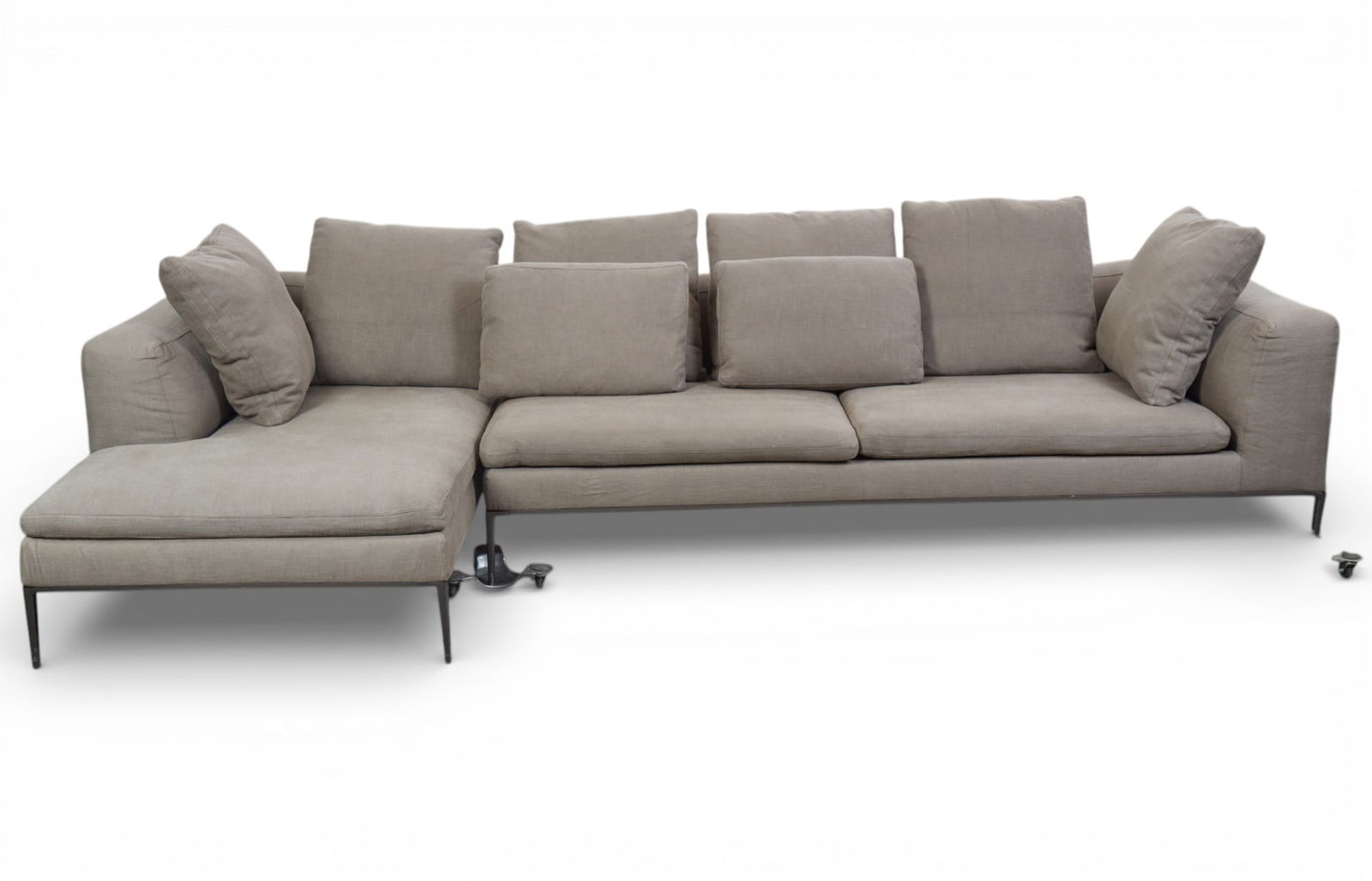 A B&B Italia Charles sectional sofa designed by Antonio Citterio: A B&B Italia Charles sectional sofa designed by Antonio Citterio height 27 x width 56 x length 120 in. (68.6 x 142.2 x 304.8 cm.)